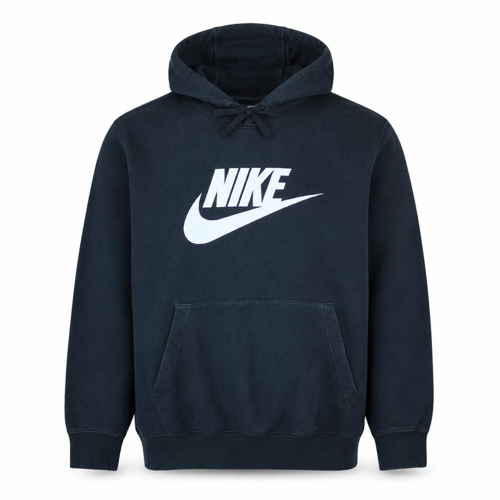 Nike Men's Black XL Pullover Hoodie with Logo Print