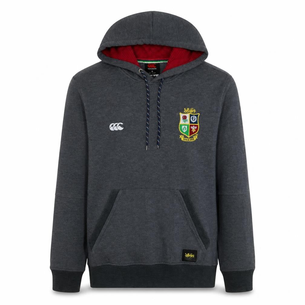 Canterbury Men's Grey Pullover Rugby Hoodie Size S Embroidered Logo