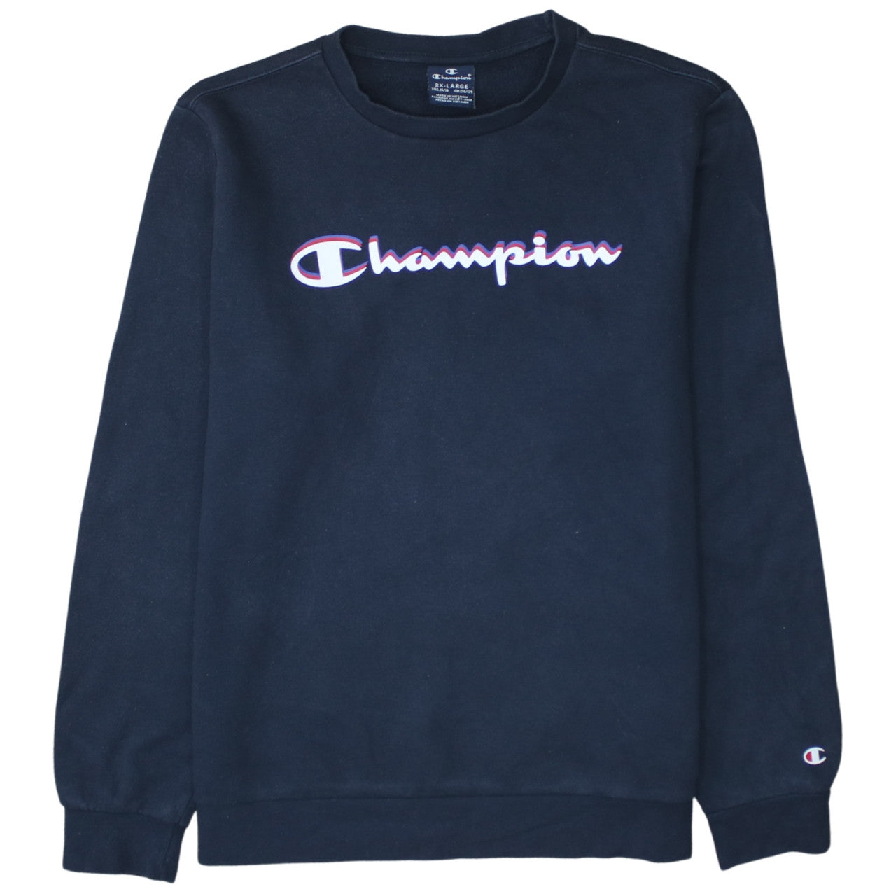 Champion Boys Black Pullover Sweatshirt 15-16 Years Logo Crew Neck Fleece