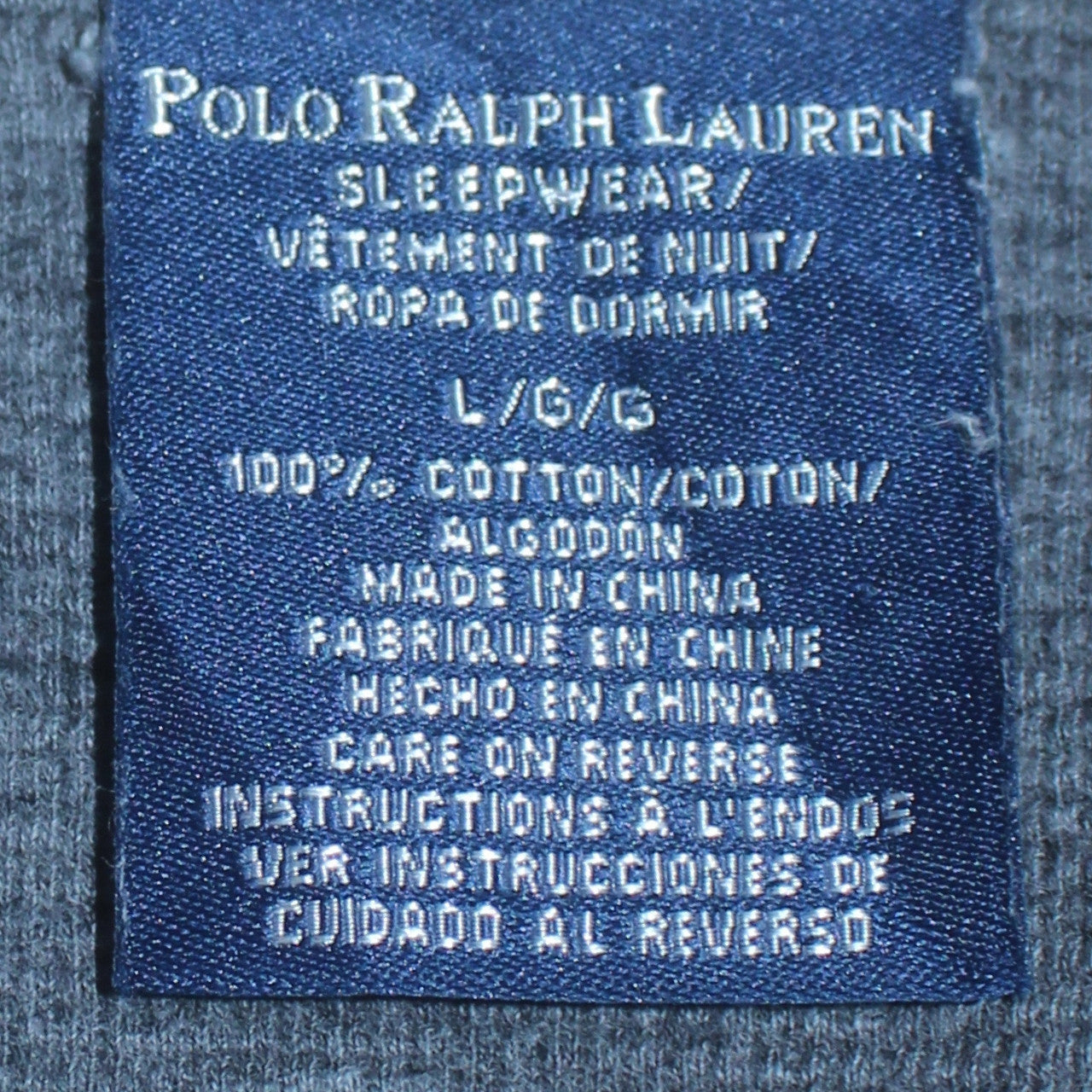 Polo Ralph Lauren Men Grey Long Sleeve Cotton Crew Pullover Sweatshirt L