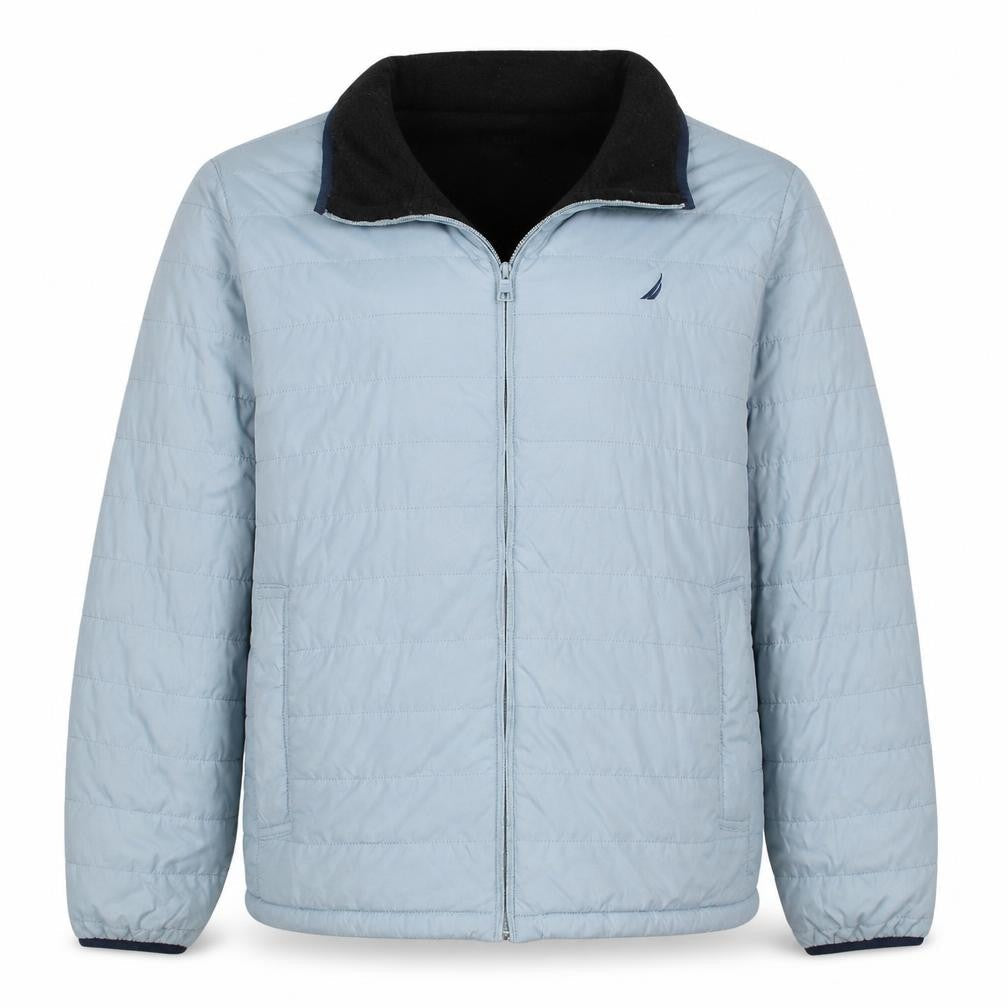 Nautica Men's Blue XL Quilted Full Zip Casual Jacket