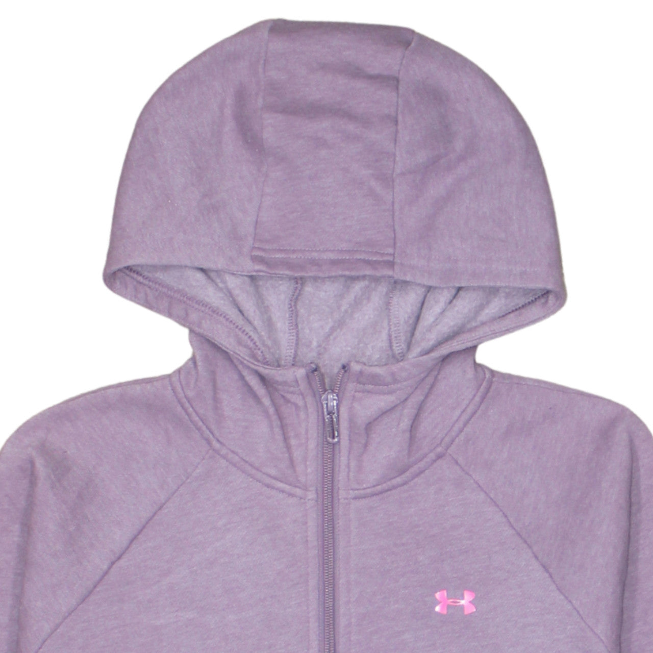 Under Armour Womens Purple Full Zip Hoodie Size M Cotton Blend