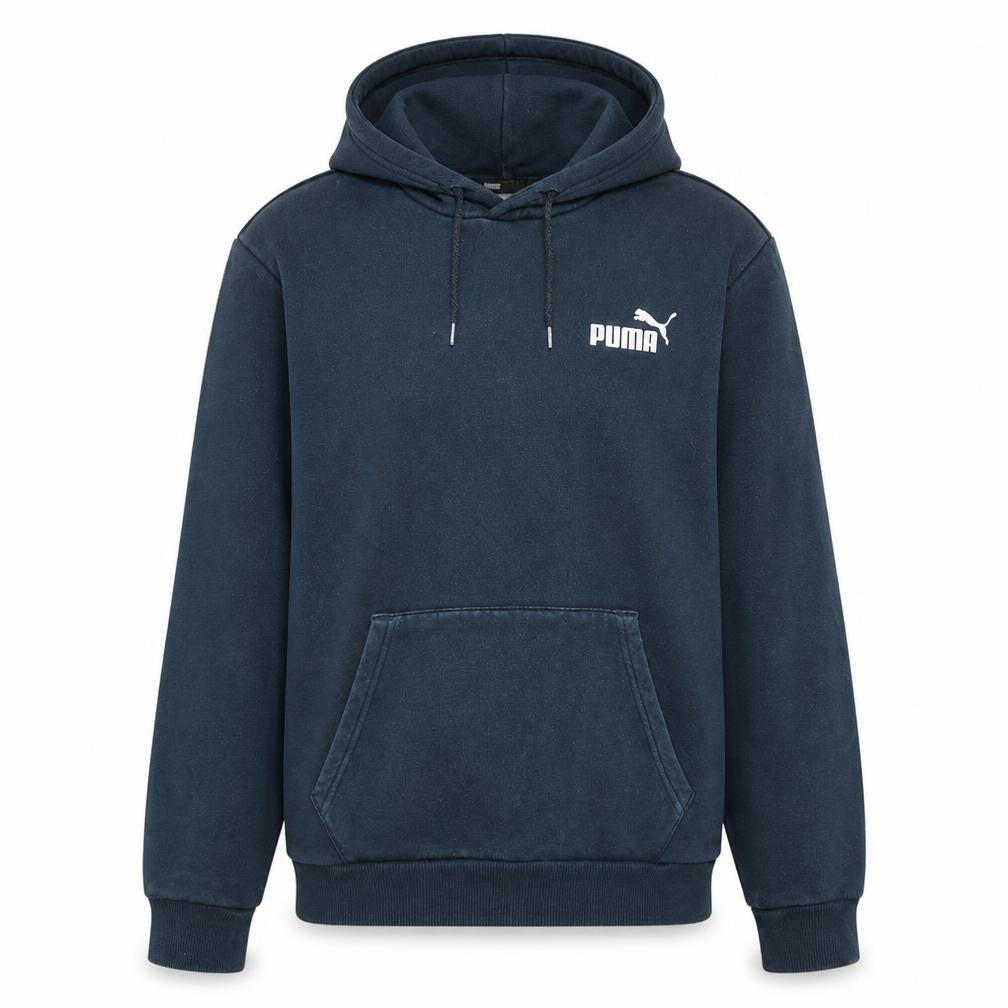 Puma Men's Blue Pullover Hoodie Size S Sports Fleece Sweatshirt