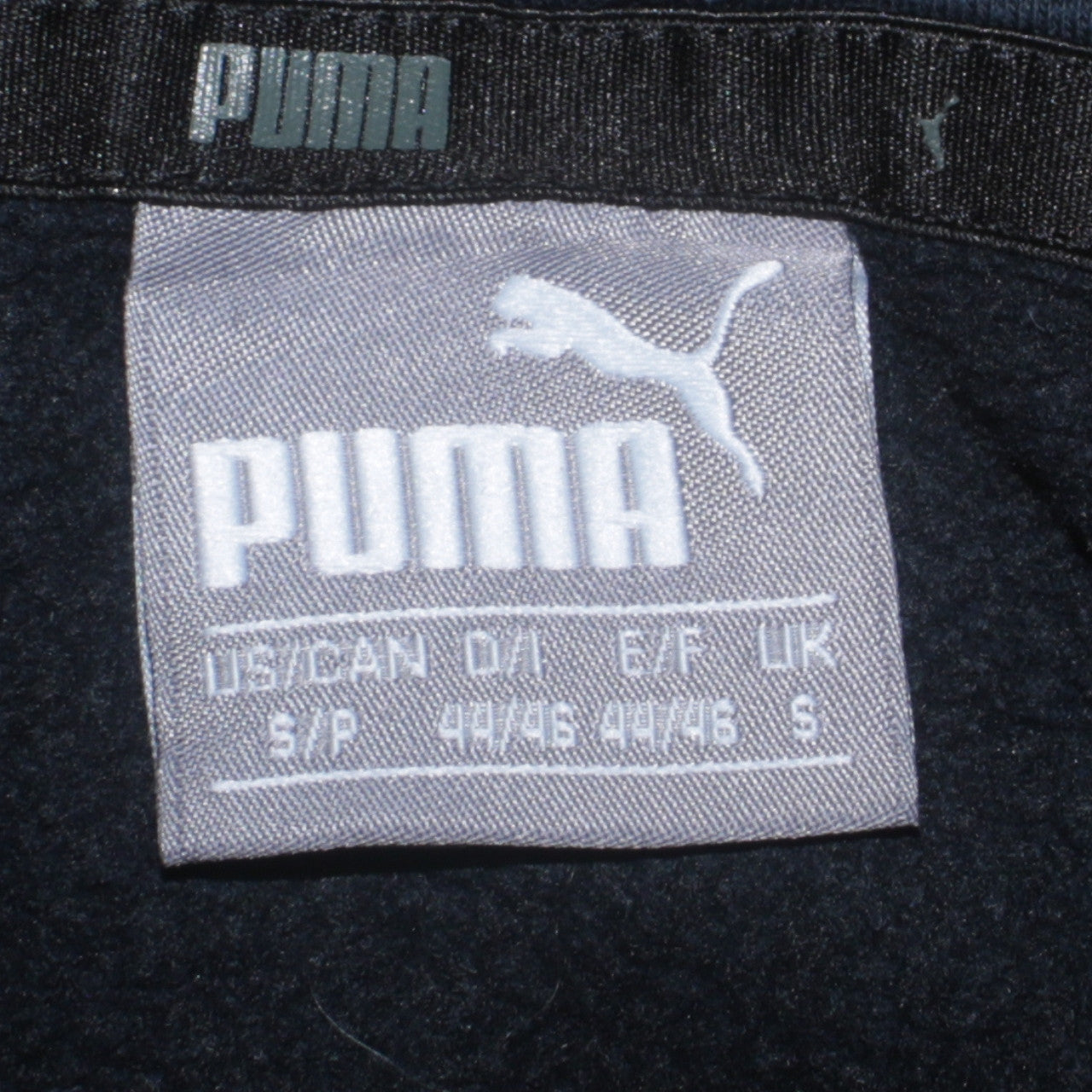 Puma Men's Blue Pullover Hoodie Size S Sports Fleece Sweatshirt