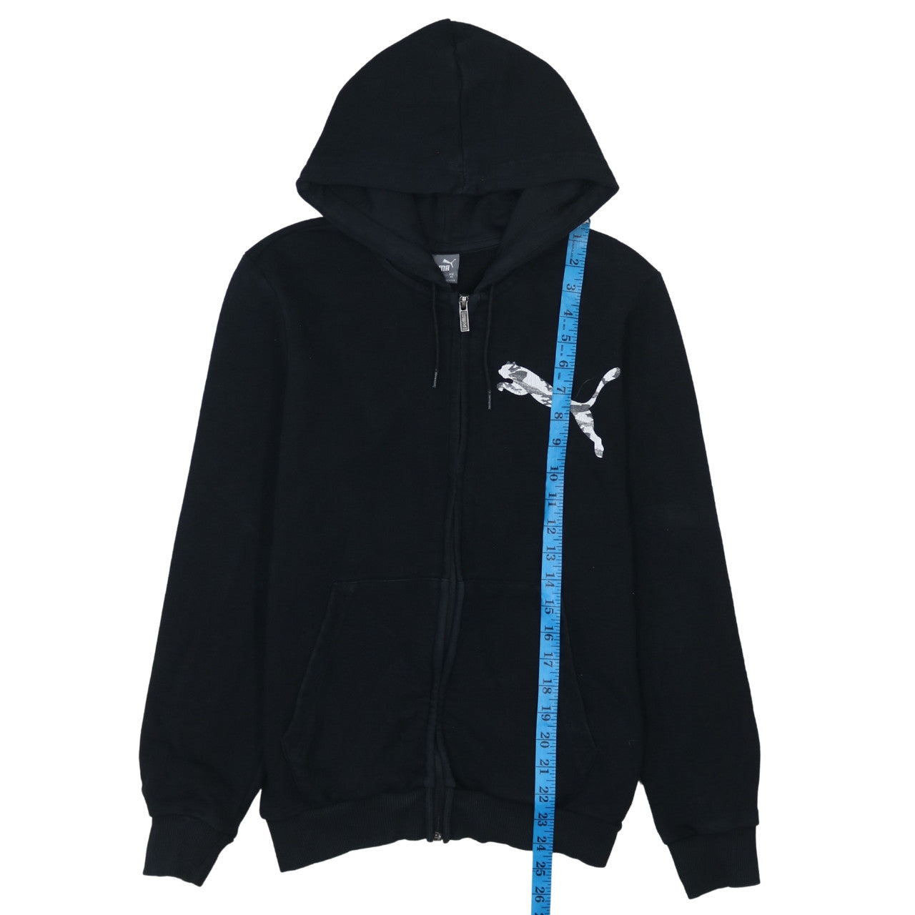 Puma Men's Black XS Full Zip Hoodie Sweatshirt
