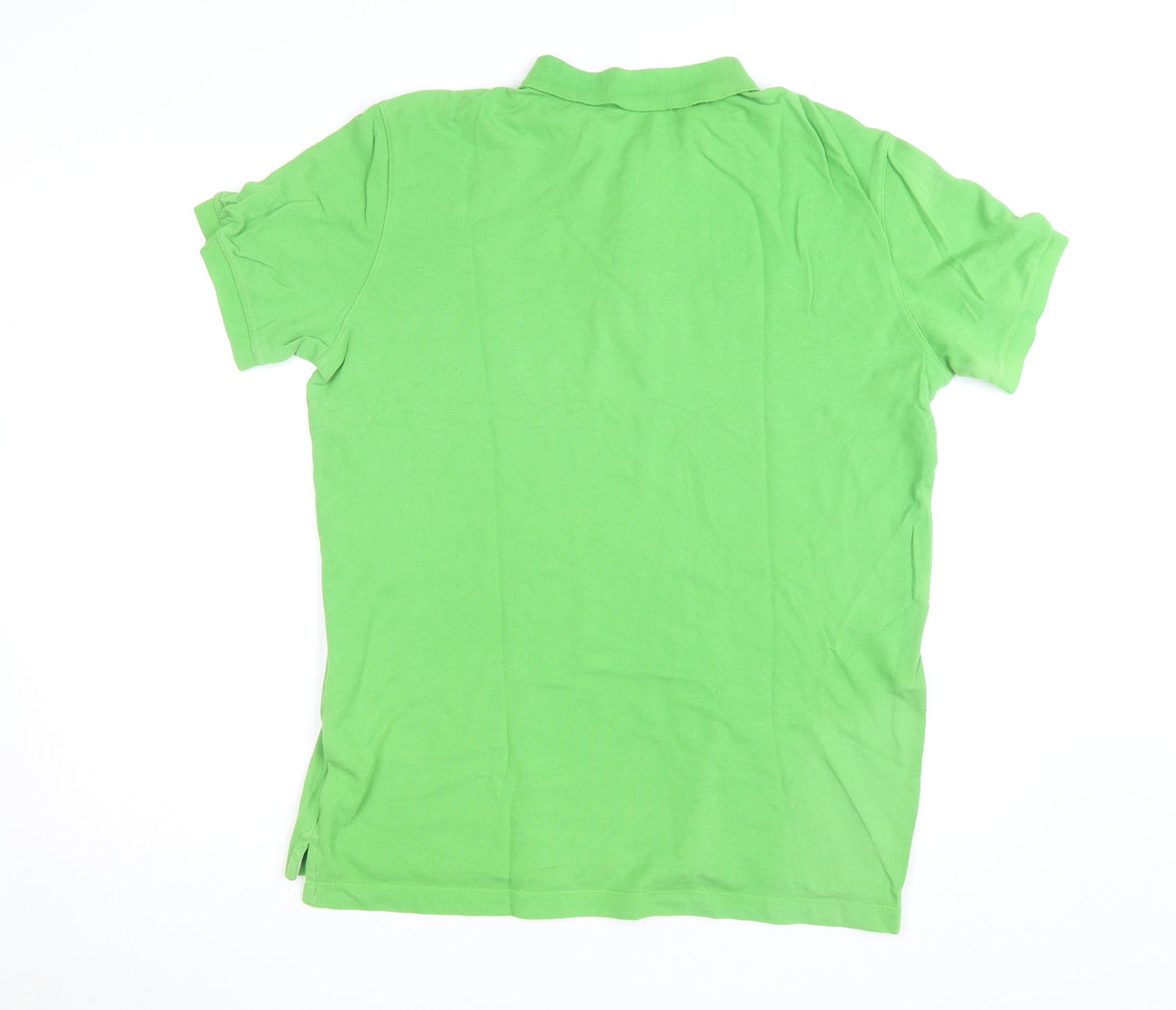 GAP Men's Green Cotton Polo Shirt Size L Short Sleeve Casual
