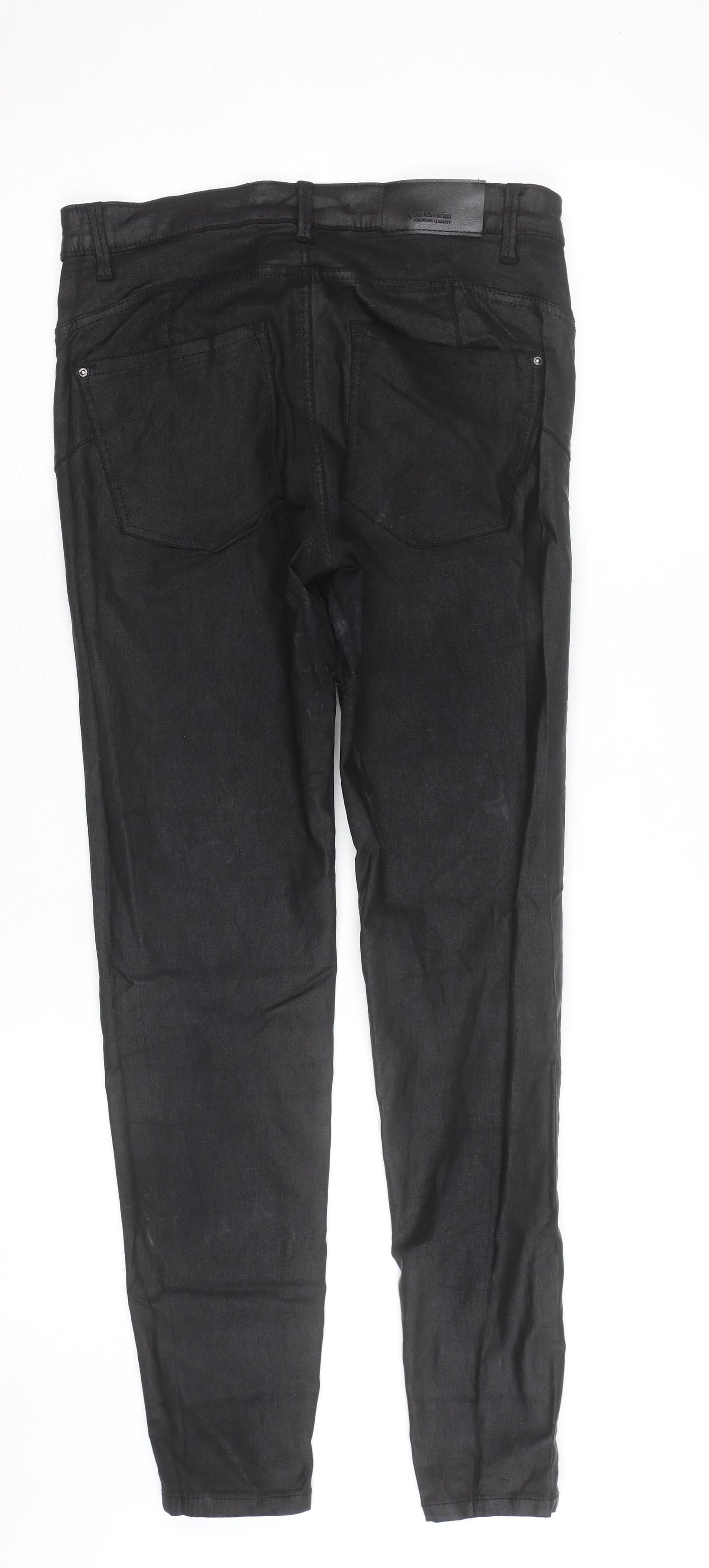 Stradivarius Women Black Skinny Jeans UK 10 Slim Fit Denim