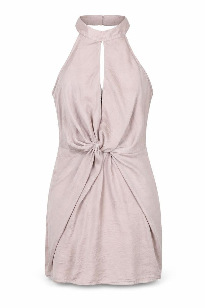 PRETTYLITTLETHING Women’s Pink Halter Bodycon Mini Dress Size 8