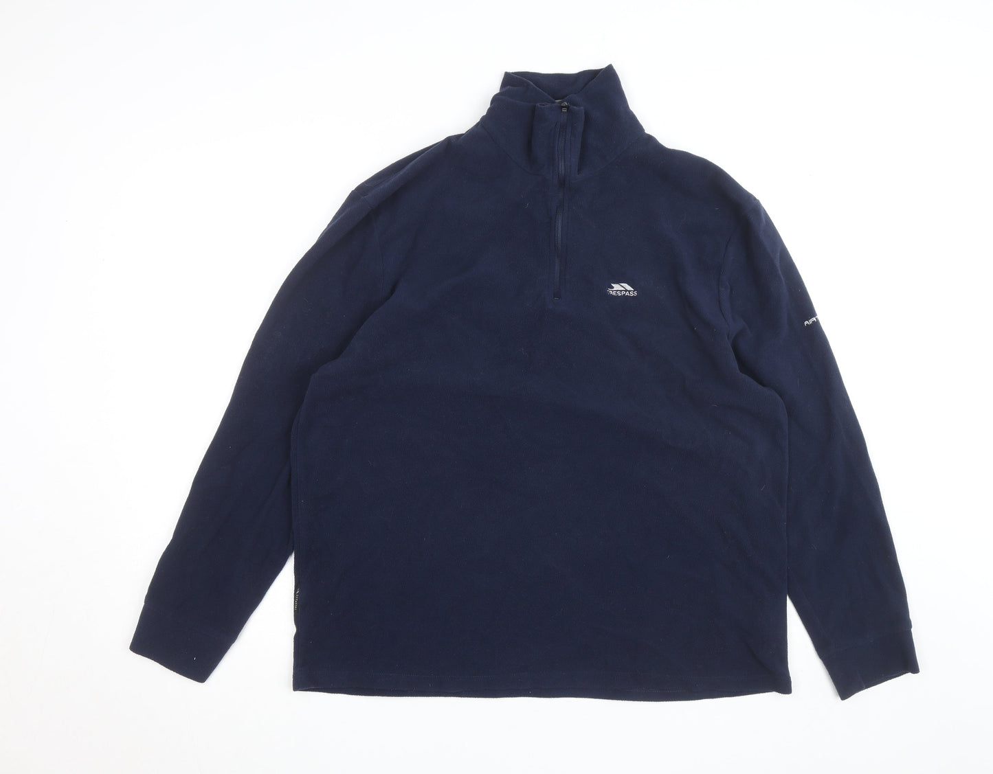 Trespass Men's Blue 2XL Fleece 1/2 Zip Activewear Jacket
