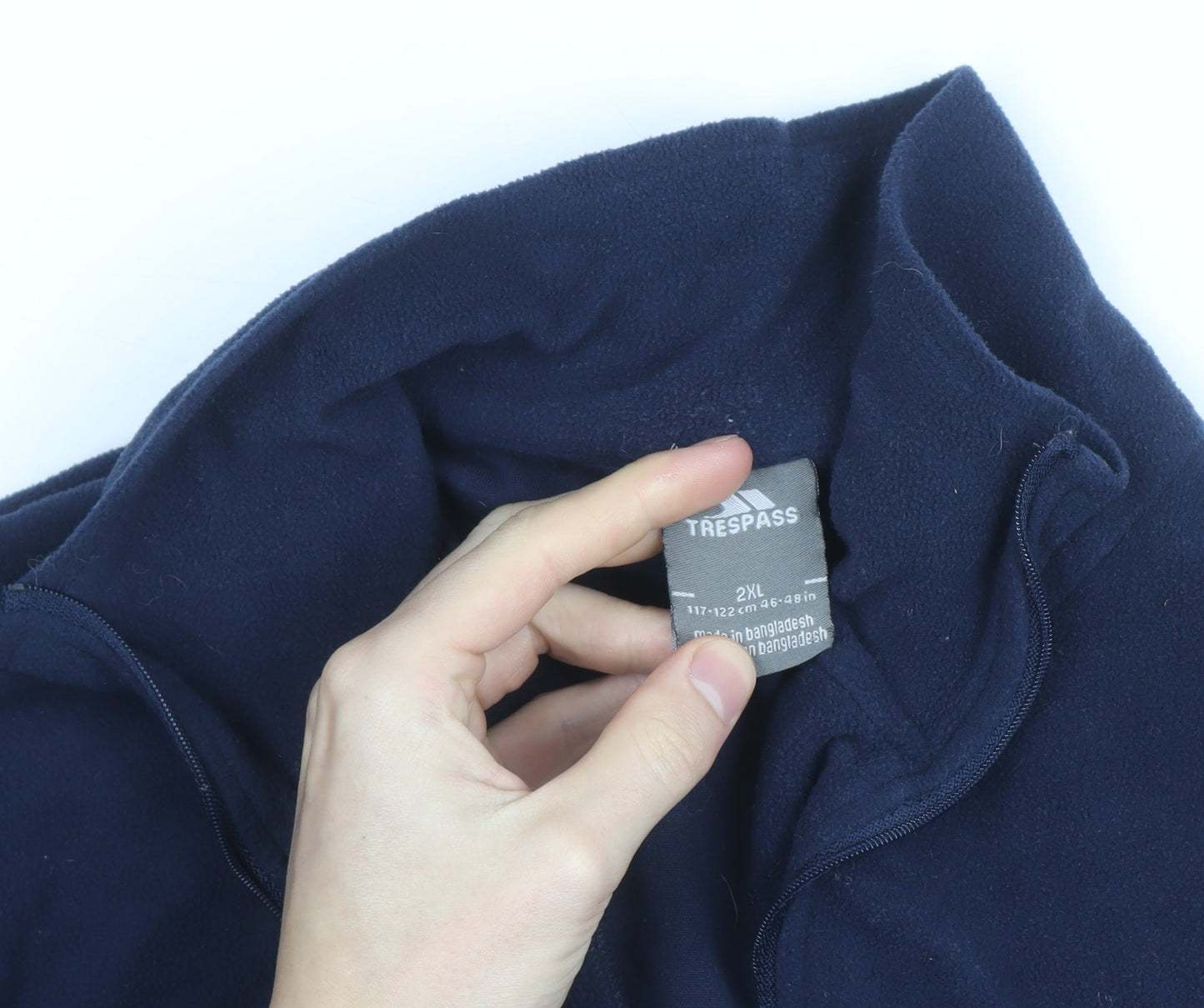 Trespass Men's Blue 2XL Fleece 1/2 Zip Activewear Jacket