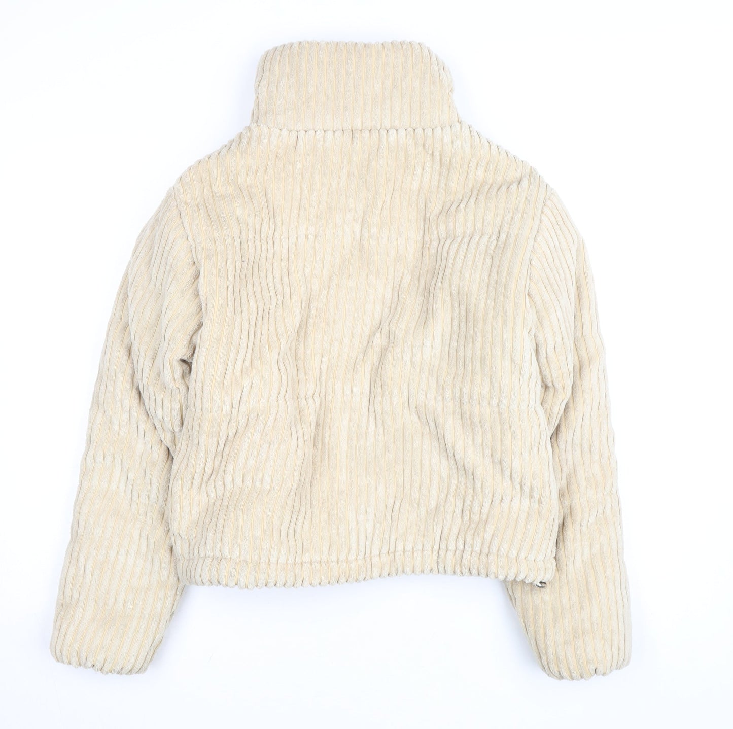 PrettyLittleThing Women’s Beige Corduroy Puffer Jacket UK 6