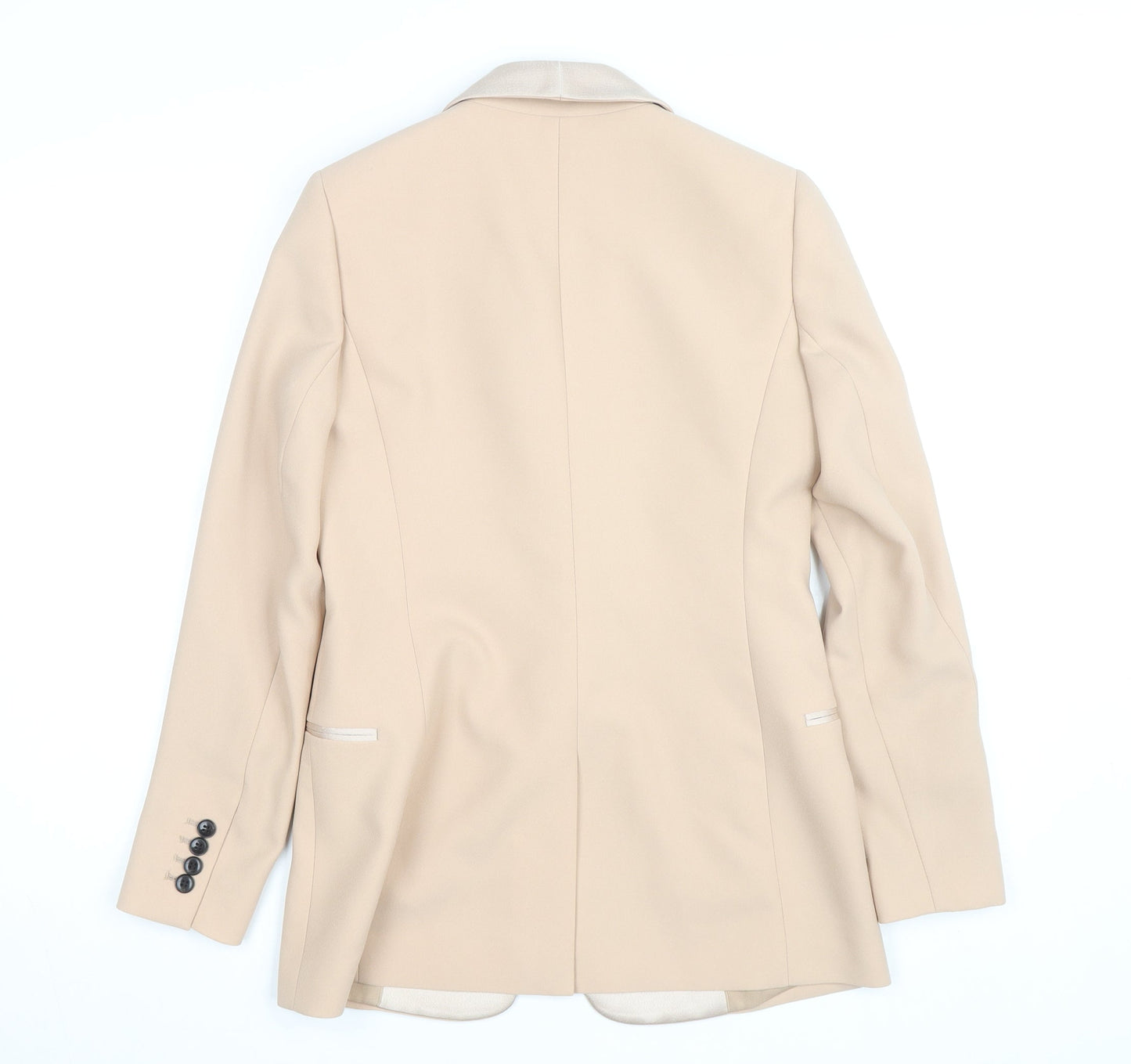 Reiss Women Beige Slim Fit Blazer UK 8 Formal Jacket
