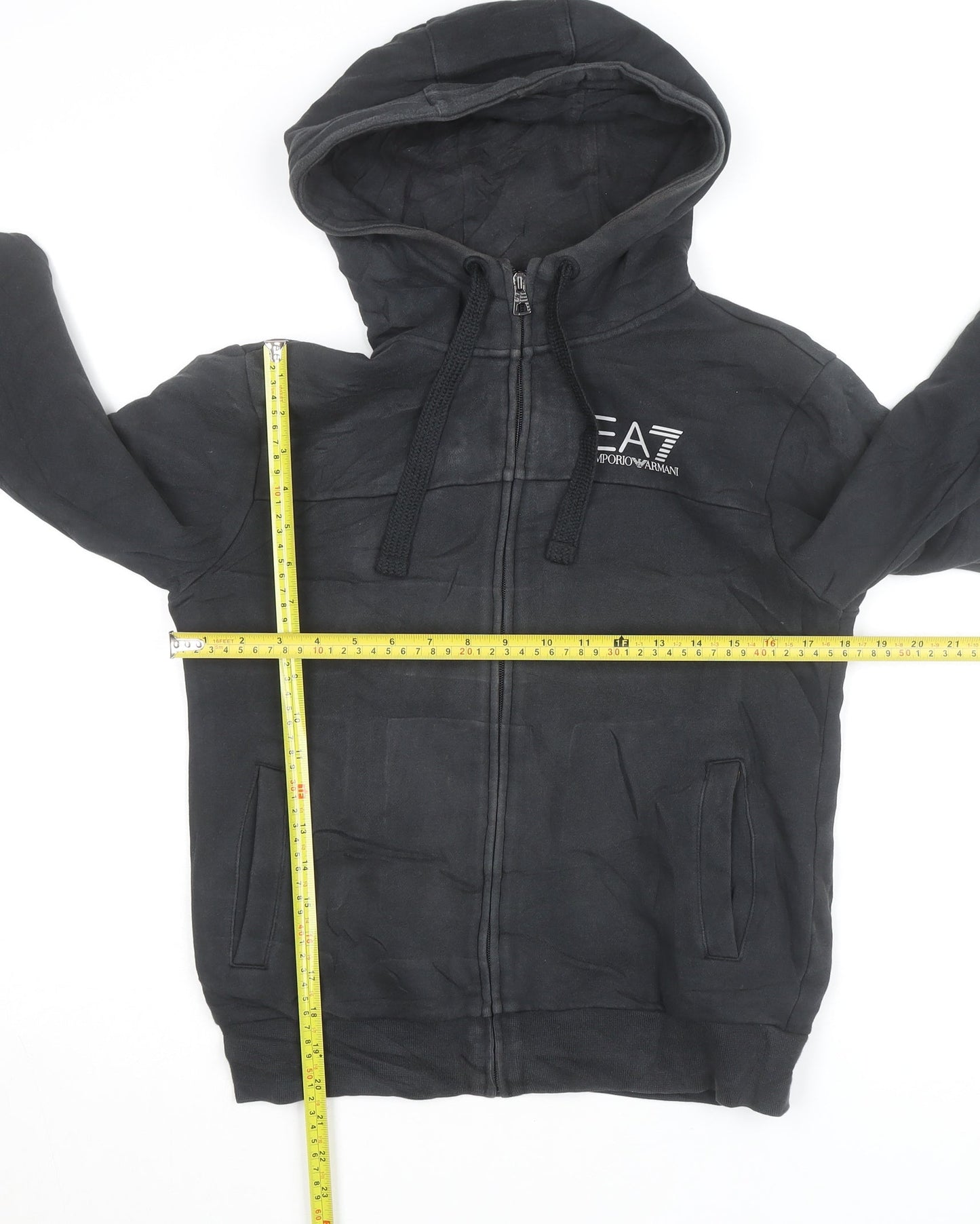 Emporio Armani EA7 Men's Black XS Full Zip Hoodie
