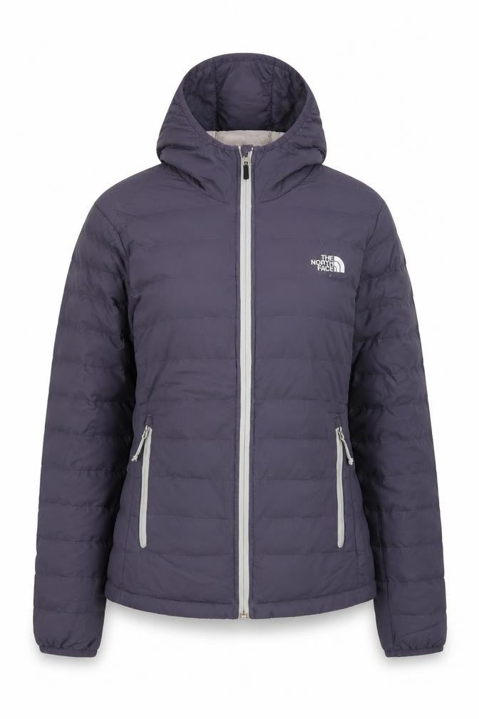 The North Face Women's Purple Hooded Puffer Jacket Size S