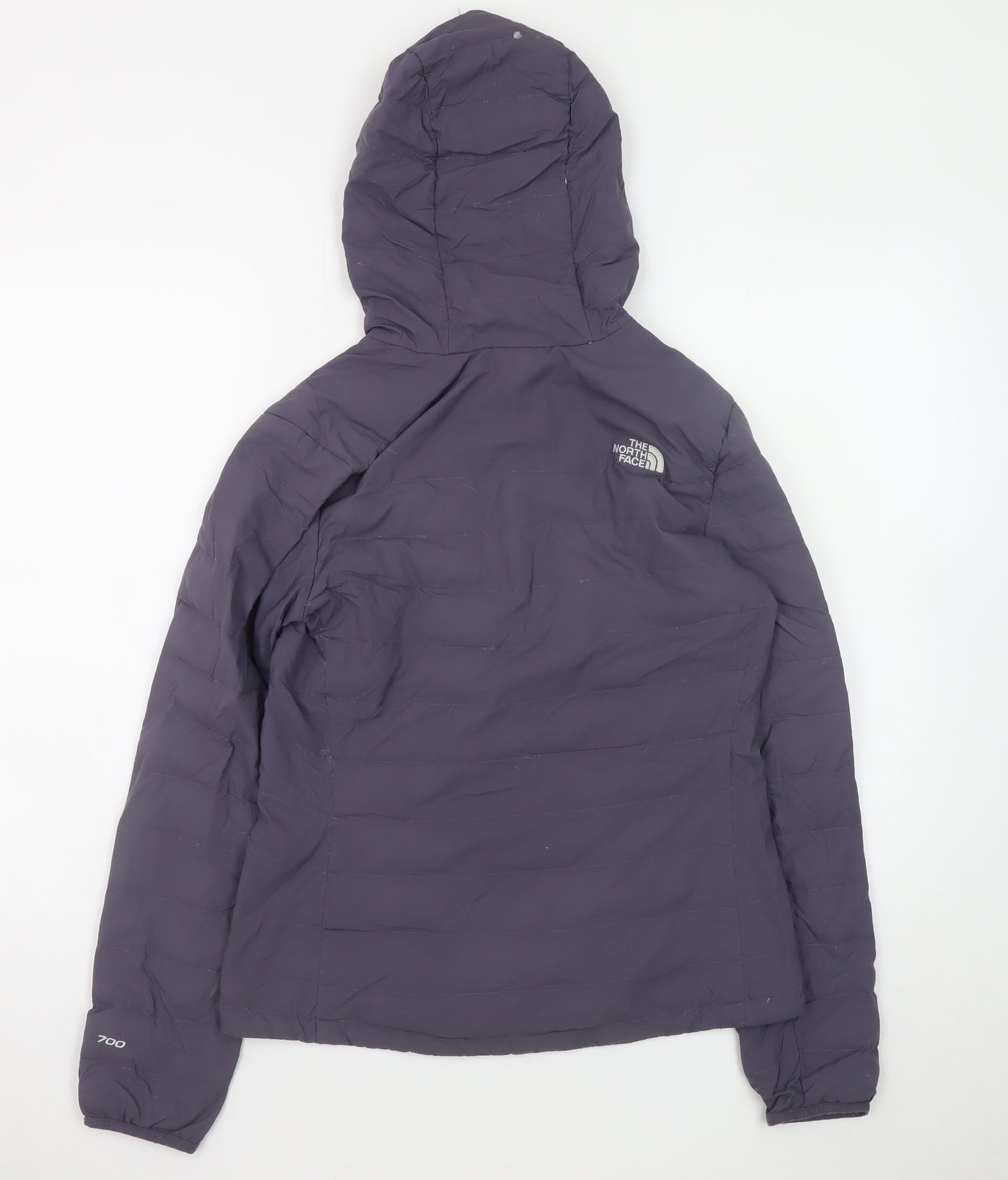 The North Face Women's Purple Hooded Puffer Jacket Size S