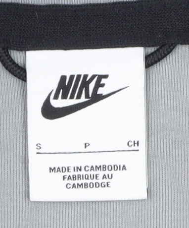 Nike Men's Grey Full Zip Hoodie Size S Lightweight Cotton