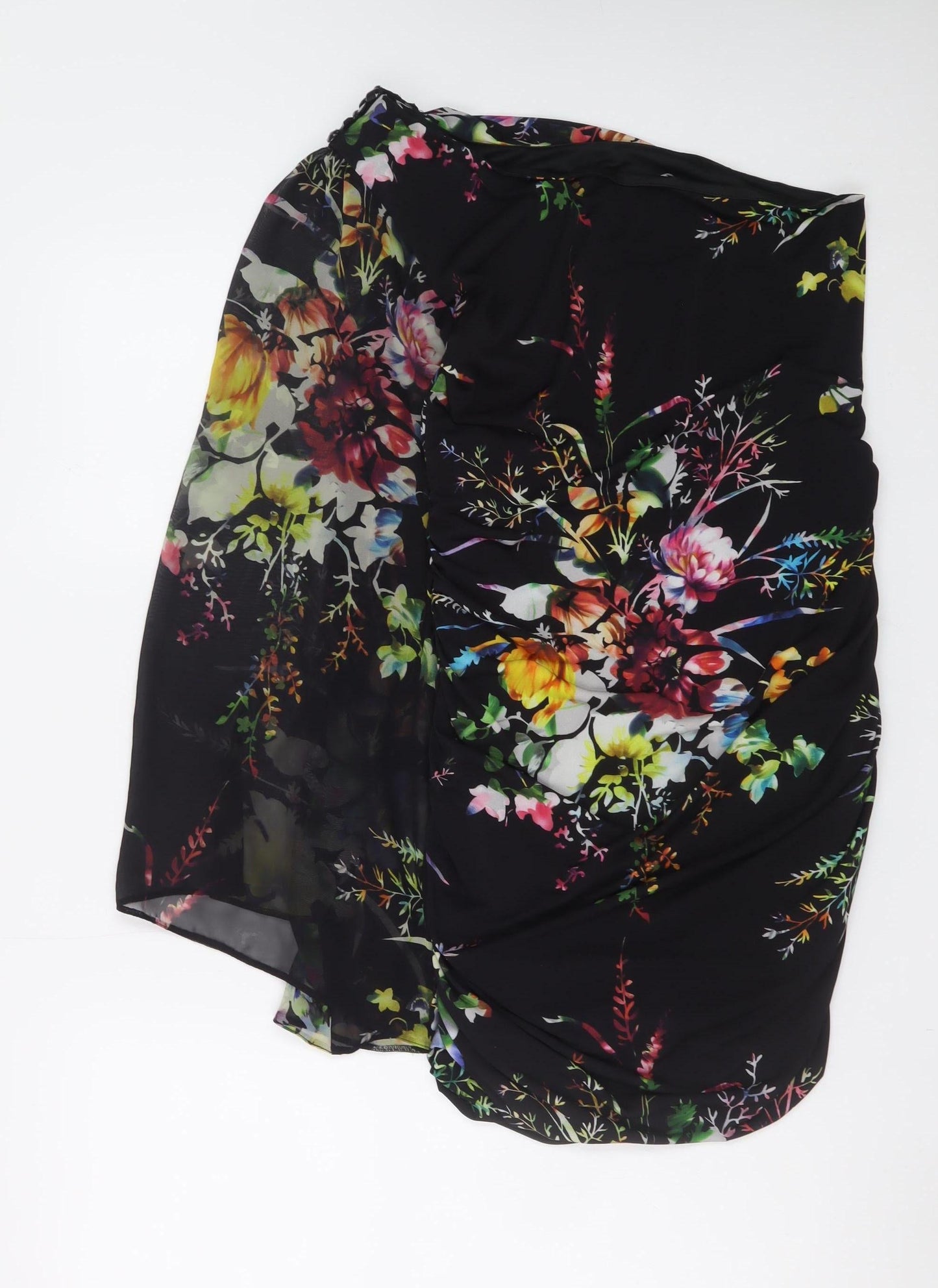 Star by Julien Macdonald Women’s Multicoloured Floral One Shoulder Knee Length Dress Size 14