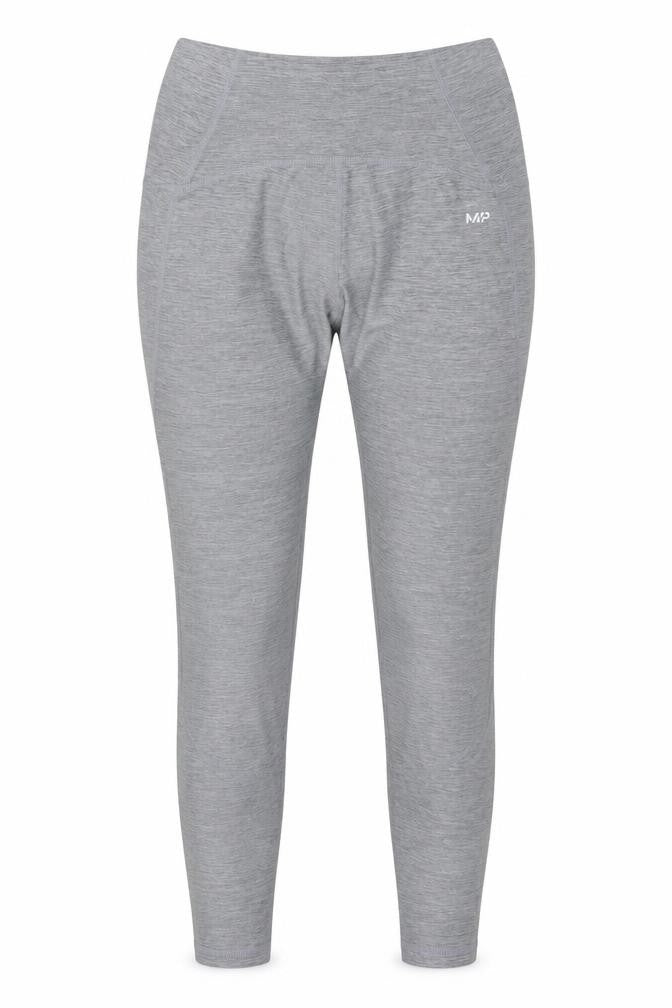 Myprotein Women's Grey High Waist Ankle Leggings Size S Stretch Fit