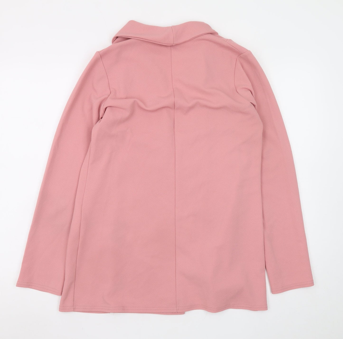 PrettyLittleThing Women’s Pink Double-Breasted Shawl Collar Blazer UK 8