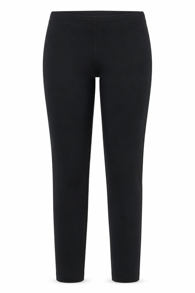 Nike Women's Black Mid-Rise Cotton Stretch Logo Leggings M