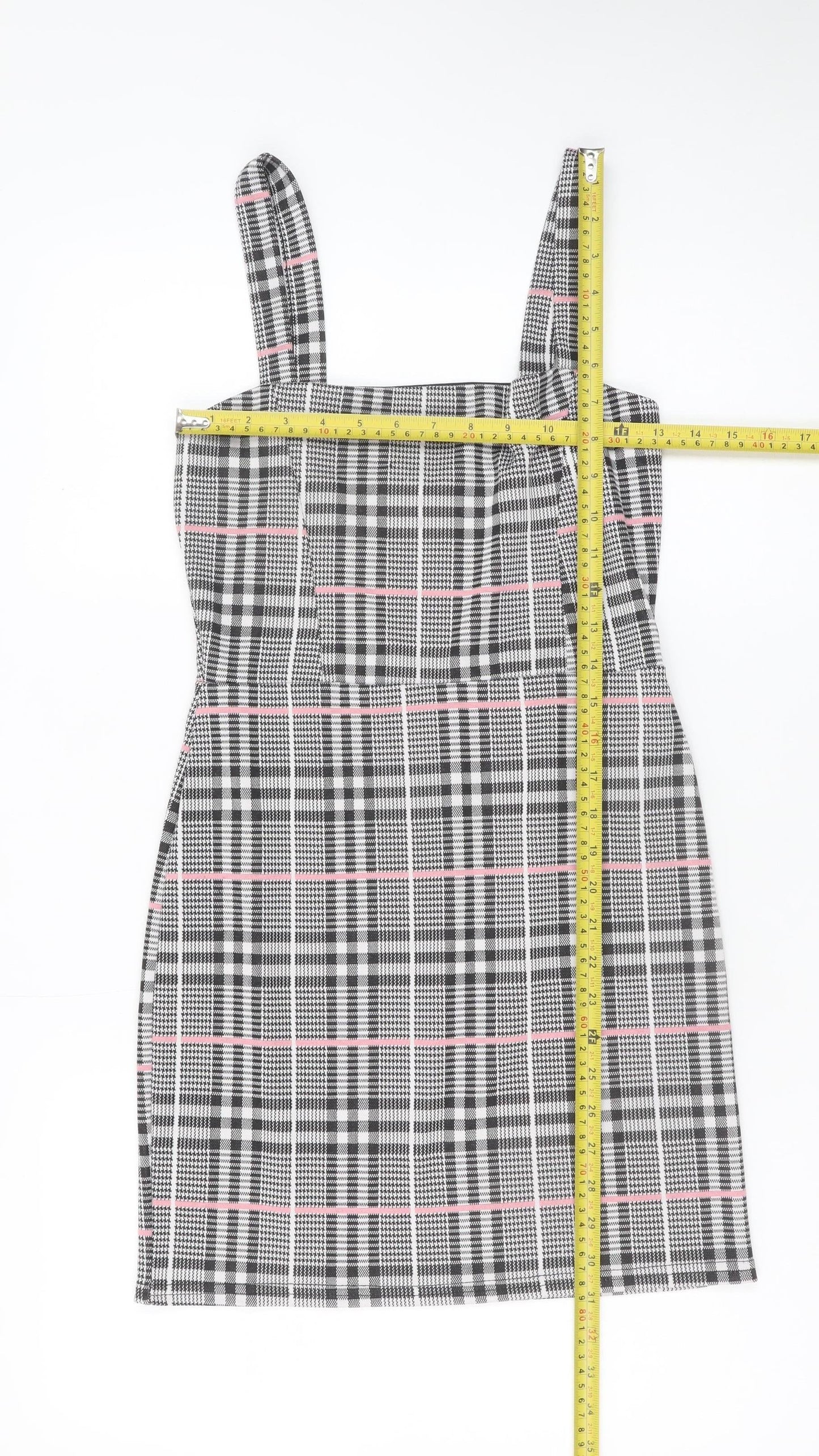 I Saw It First Women’s Multicoloured Check Pinafore Dress Size 8