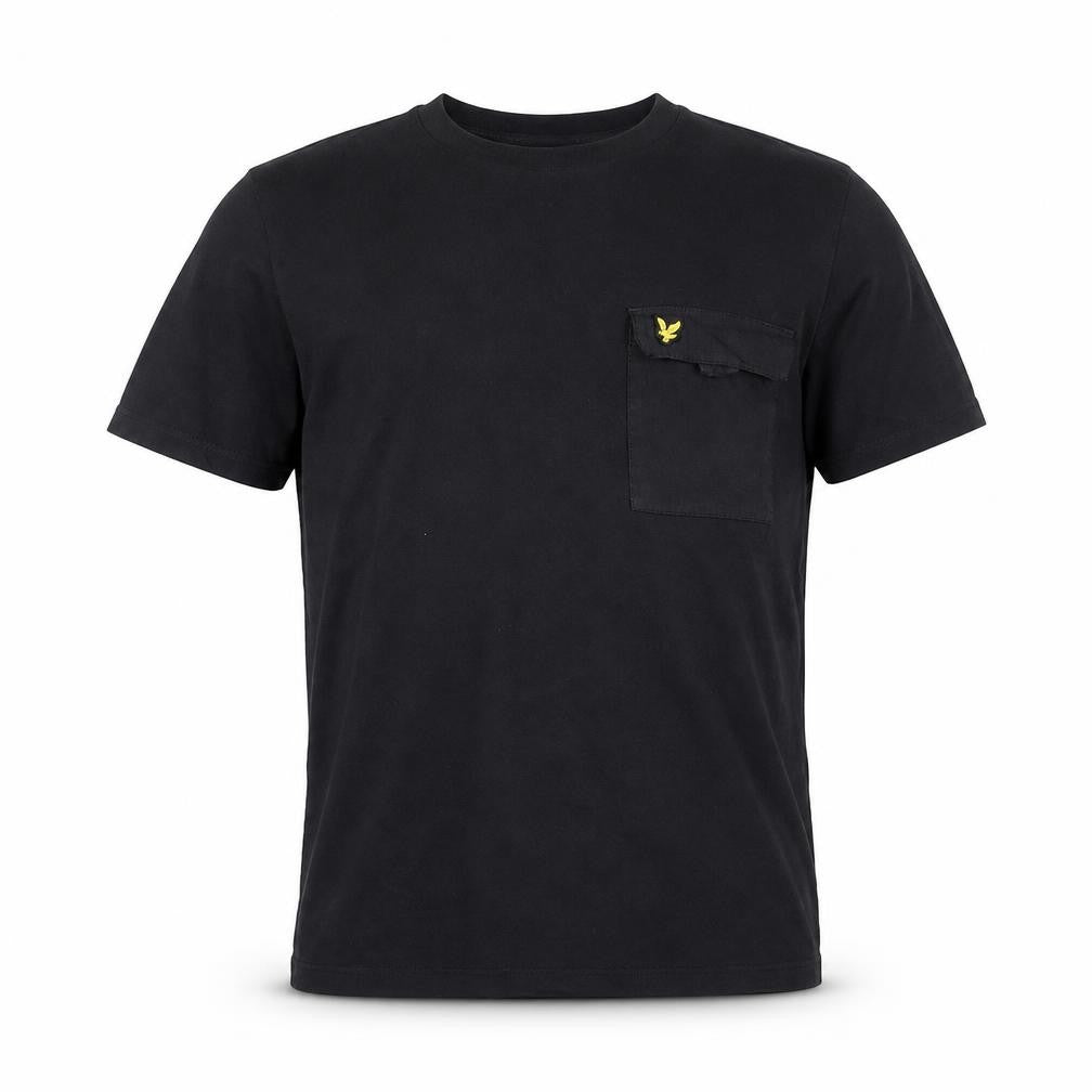 Lyle & Scott Men's Black Cotton Crew Neck Pocket T-Shirt Size L