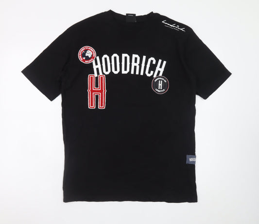 Hoodrich Men's Black Graphic Short Sleeve T-Shirt Size M