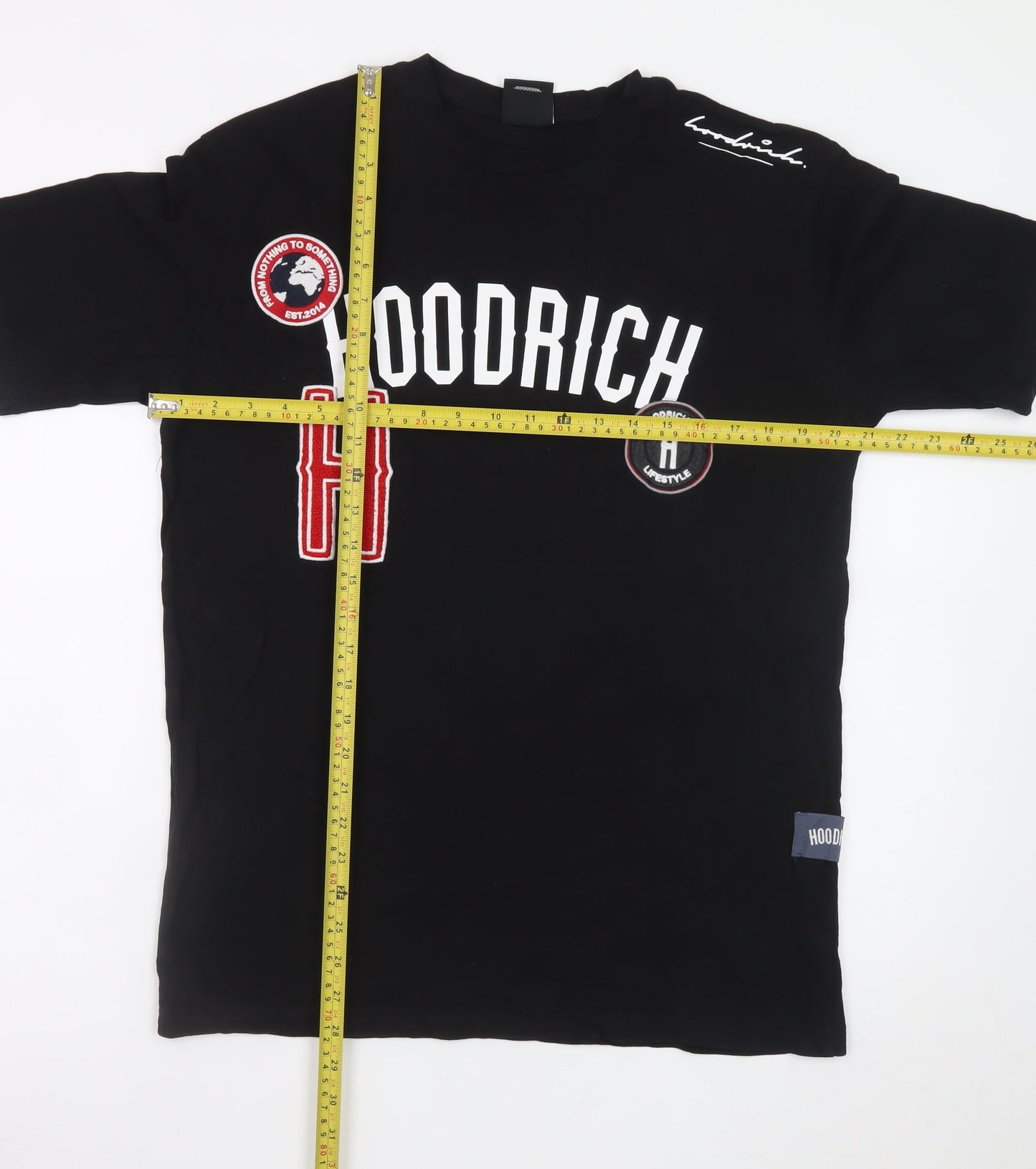 Hoodrich Men's Black Graphic Short Sleeve T-Shirt Size M
