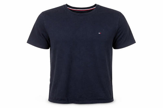 Tommy Hilfiger Men's Navy Blue Crew Neck Cotton T-Shirt Size S