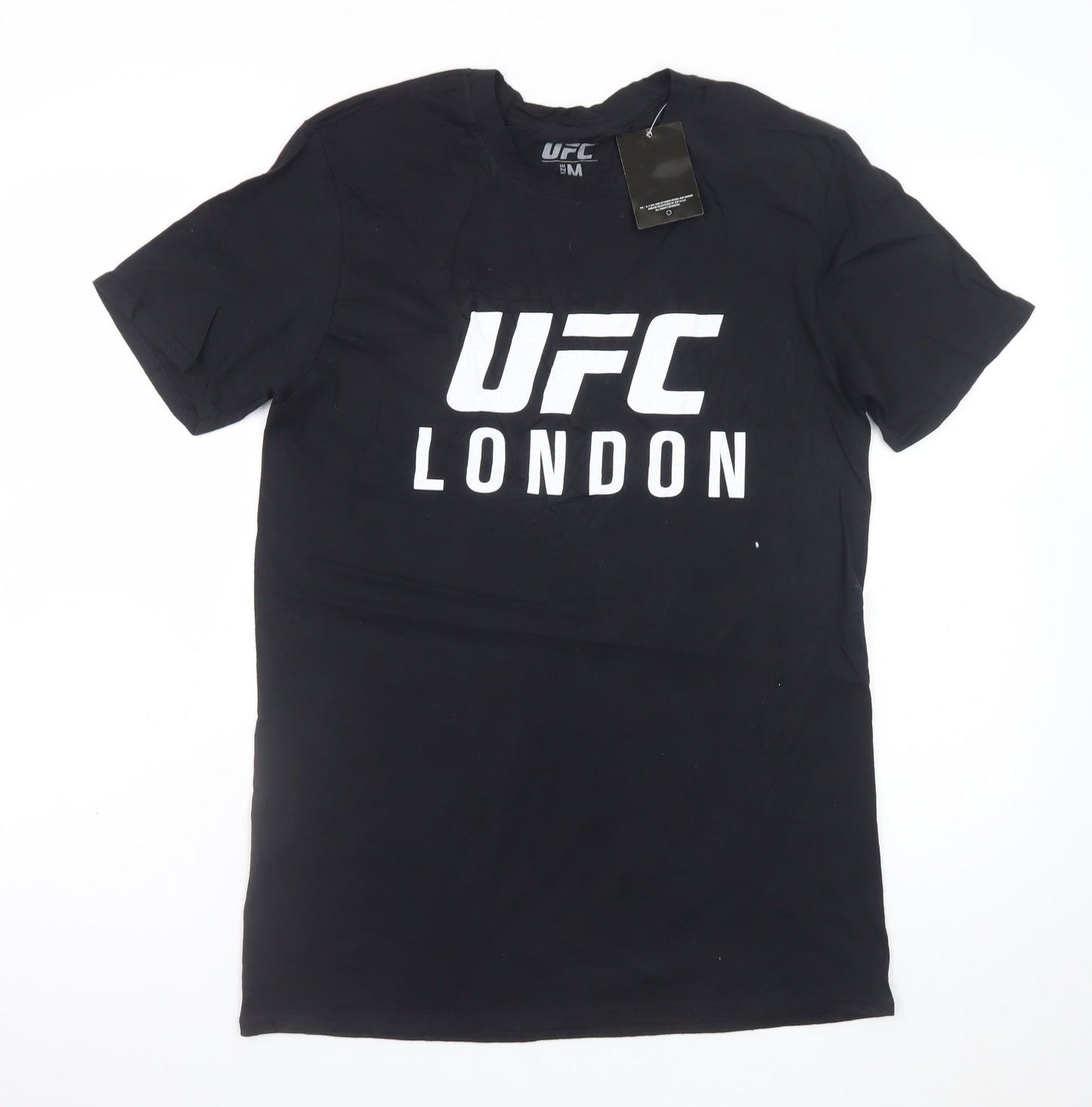 UFC Men Black M Graphic Sports T-Shirt Cotton London Fight Night
