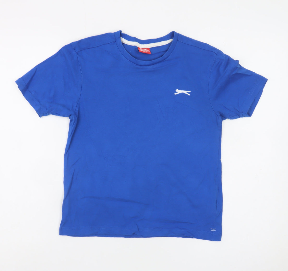 Slazenger Boys Blue Sports T-Shirt 13 Years Short Sleeve Crew Neck