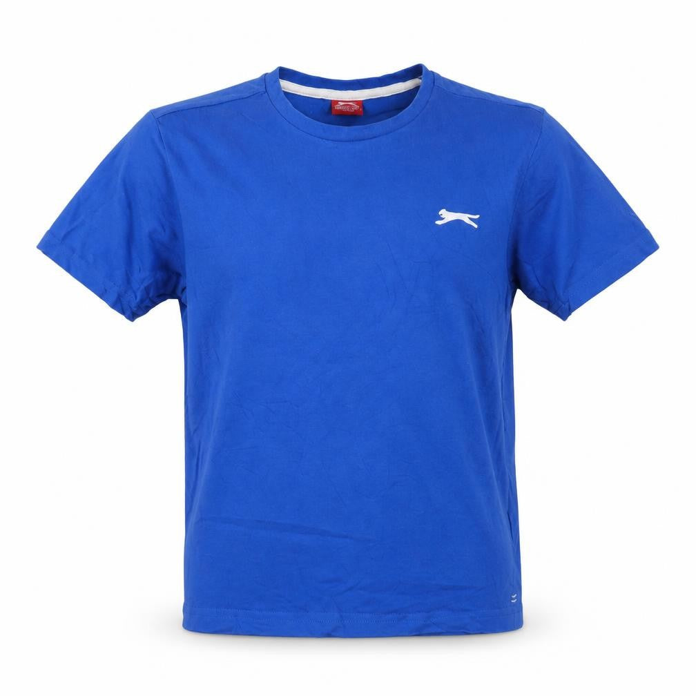 Slazenger Boys Blue Sports T-Shirt 13 Years Short Sleeve Crew Neck
