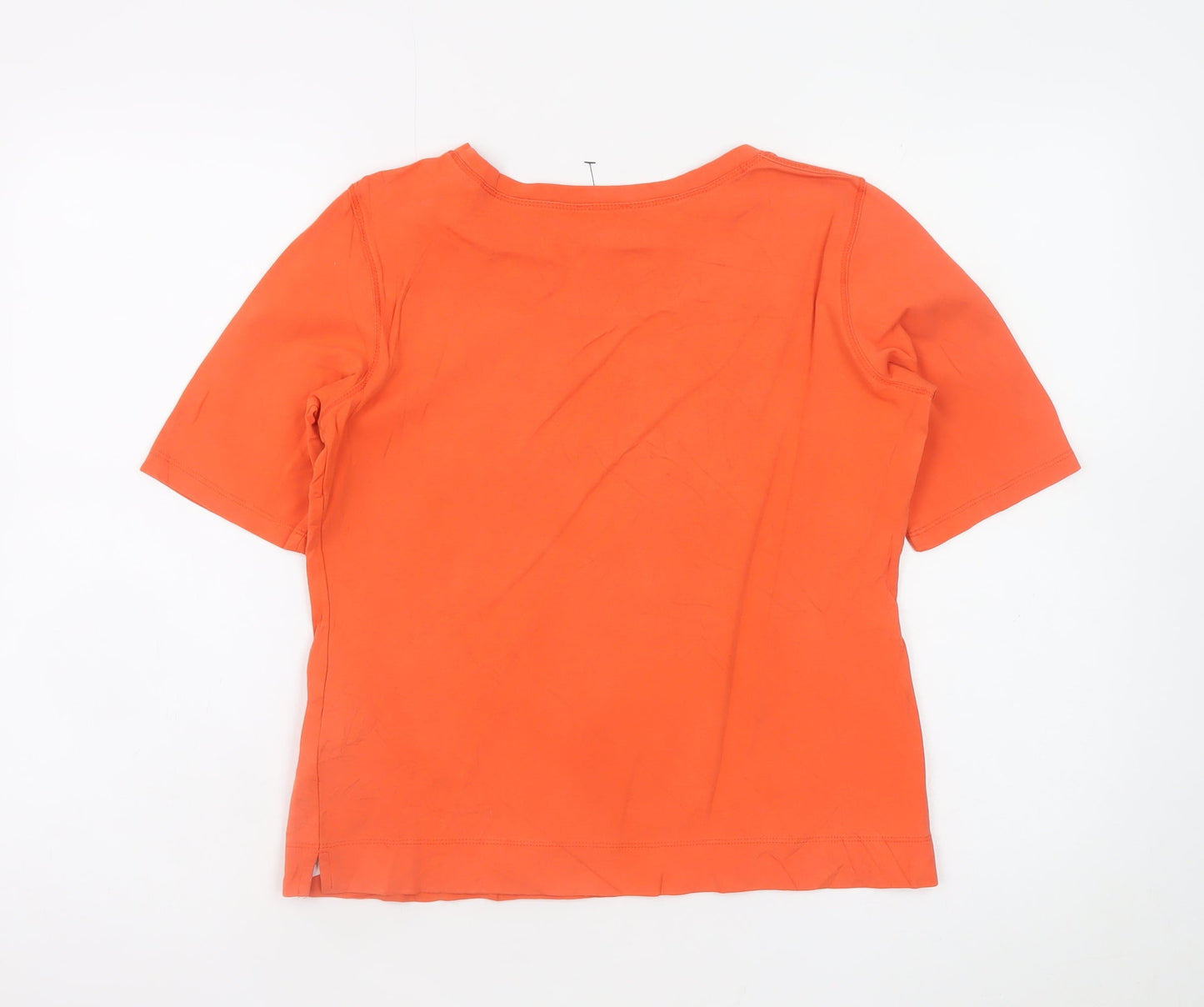 Gerry Weber Women’s Orange Cotton Jersey T-Shirt Size 10