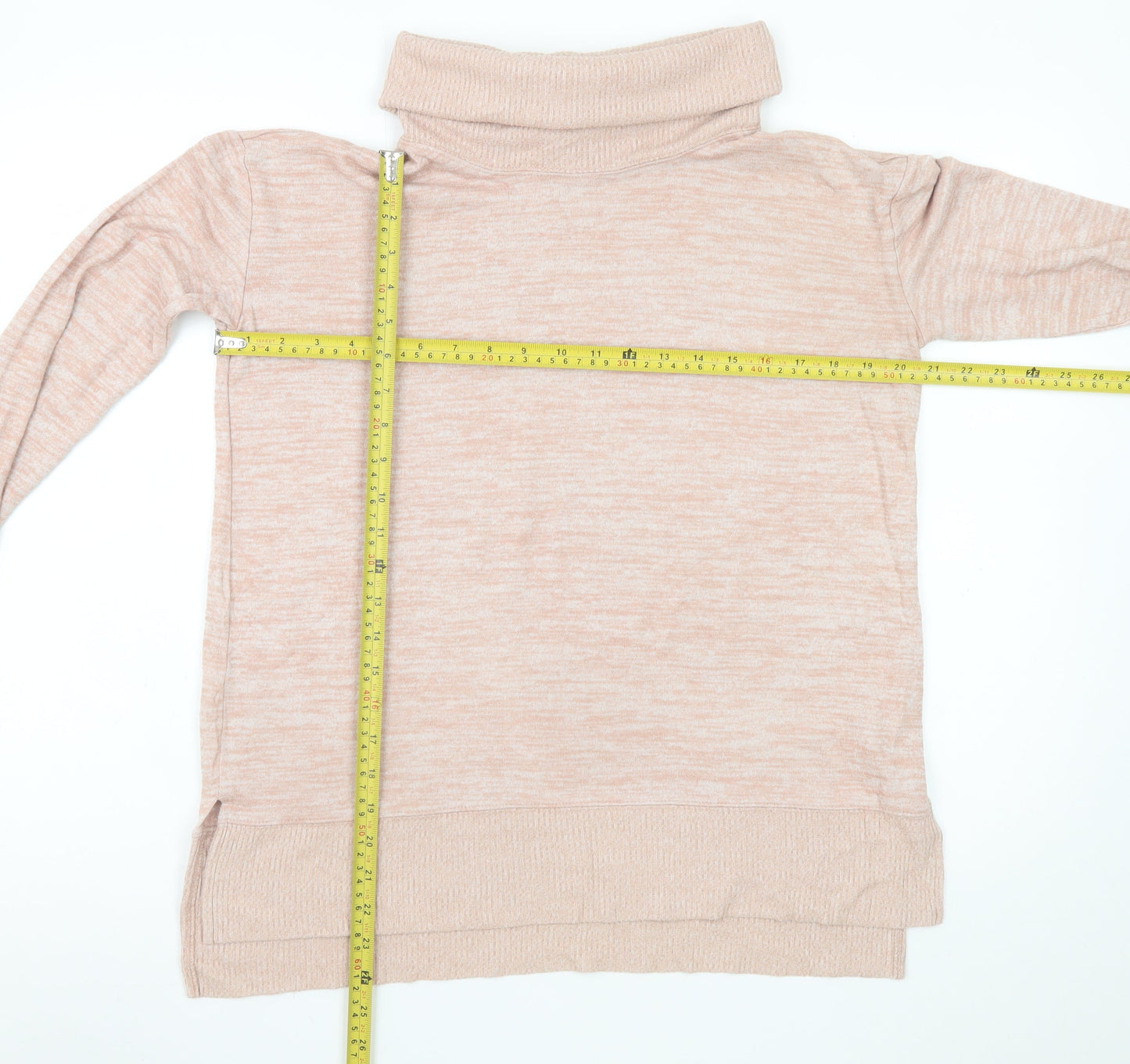 GAP Womens Beige Roll Neck Jumper Medium Long Sleeve Soft Knit