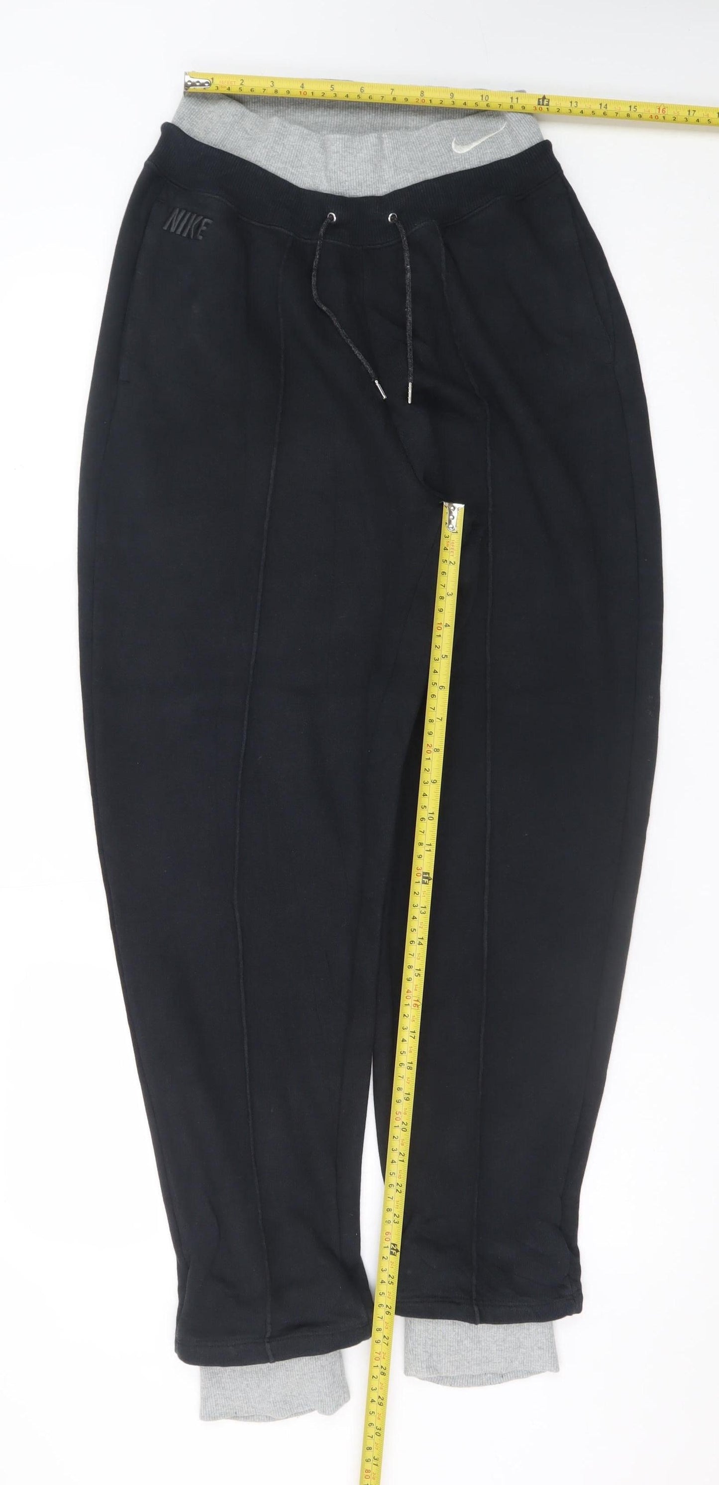 Nike Men's Black Jogger Trousers M Regular Fit Fleece Sweatpants
