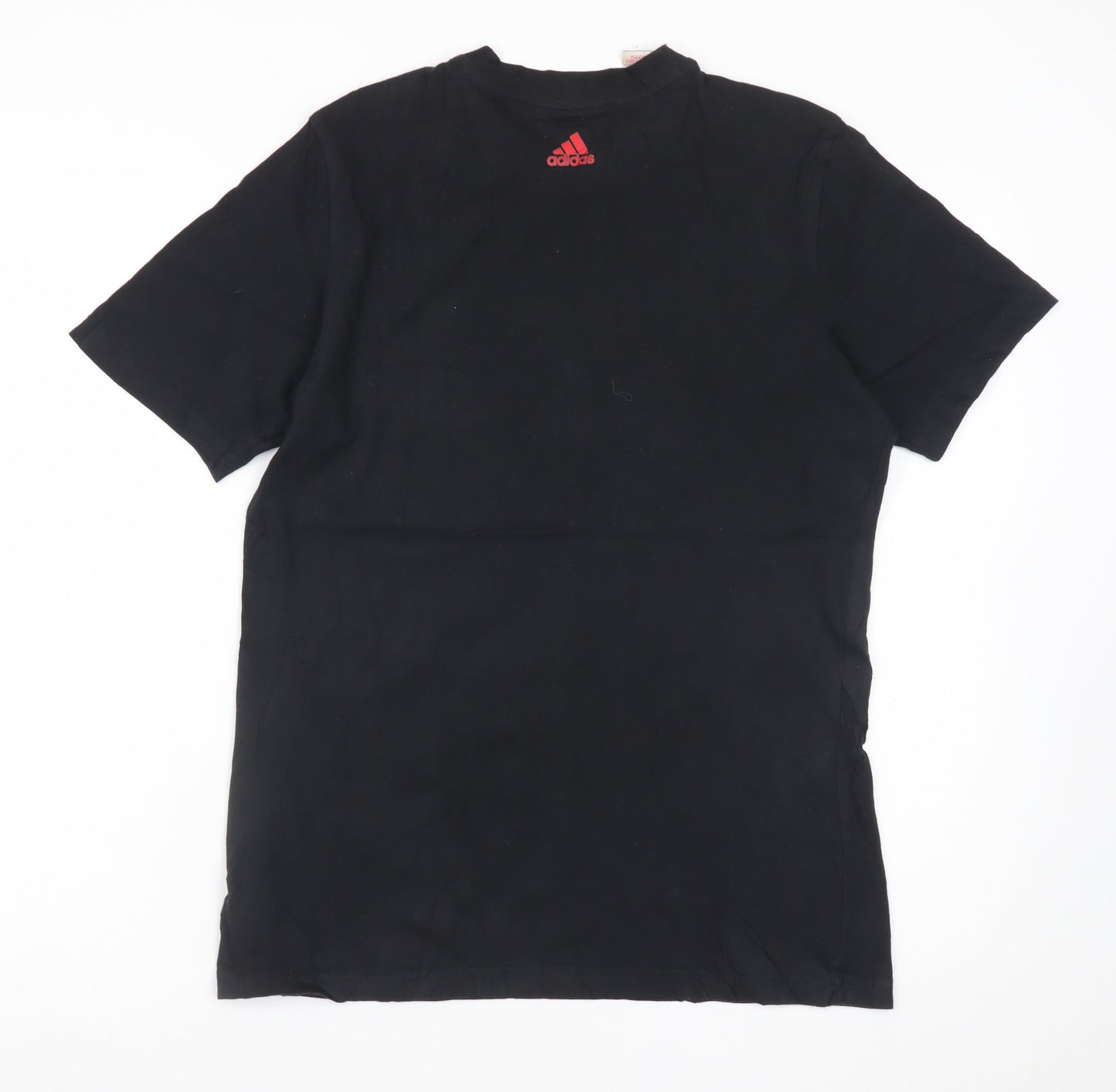 Adidas Teens Black Short Sleeve Sports Logo T-Shirt Size S
