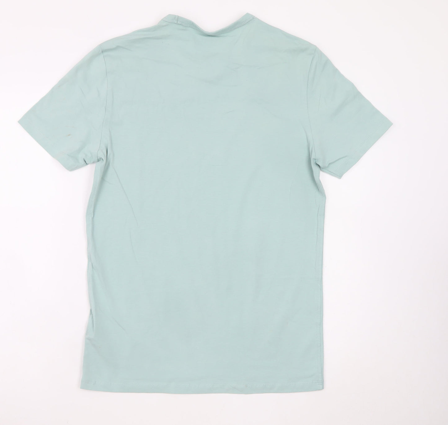 Guess Eco Men’s Mint Green Slim Fit Cotton Blend T-Shirt M