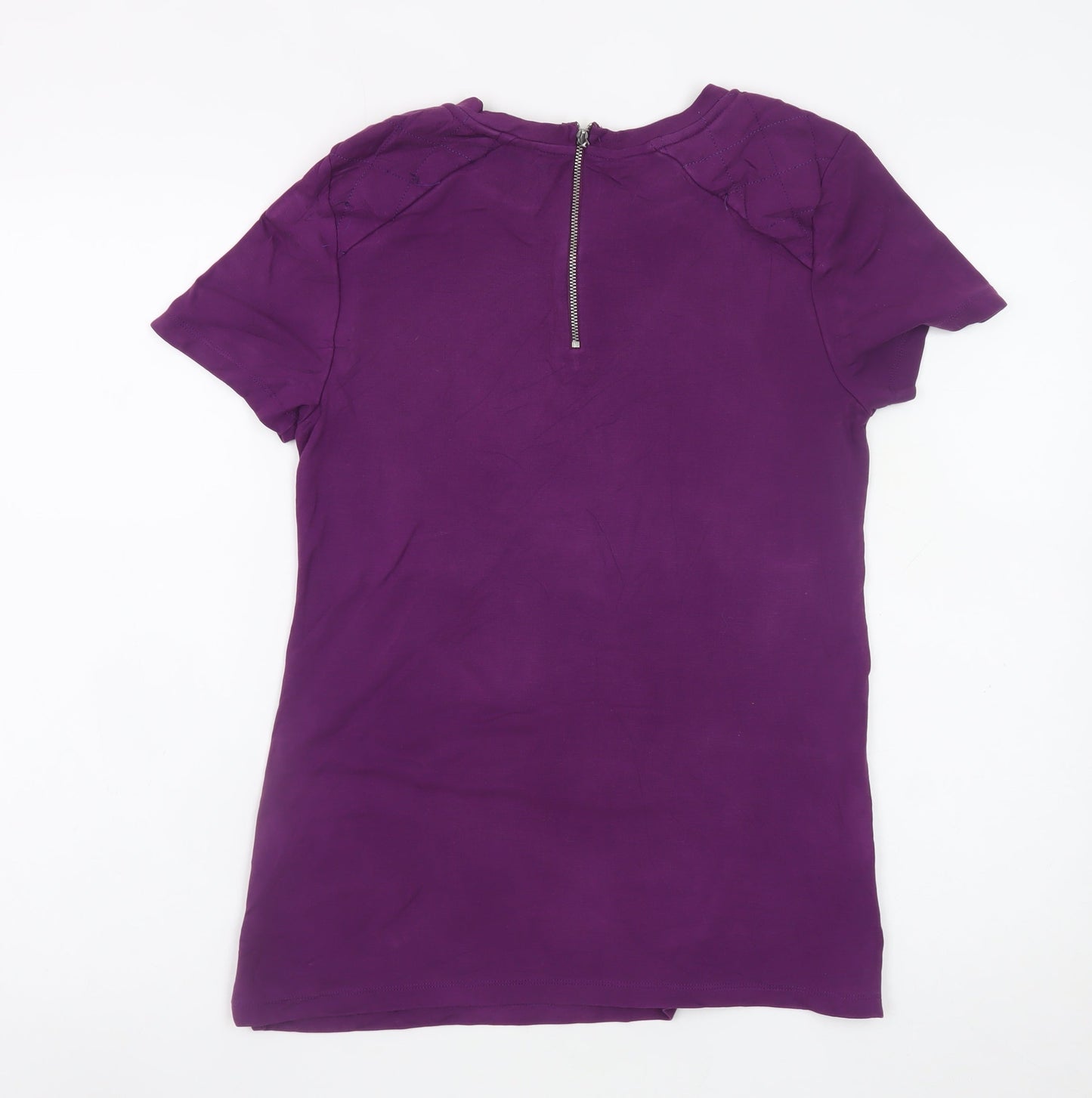 Barbour Women Purple Short Sleeve Crew Neck T-Shirt Size 10