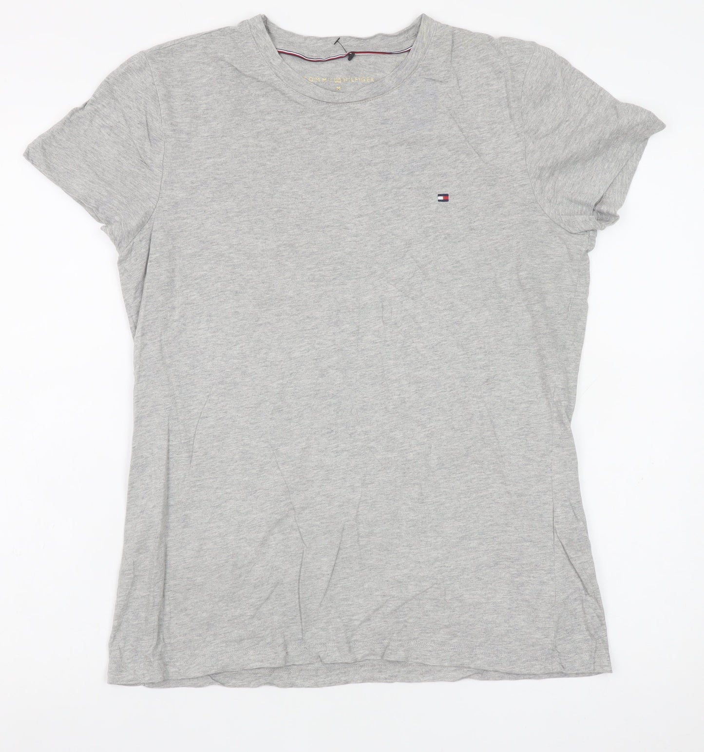 Tommy Hilfiger Men's Grey Cotton Jersey Crew Neck T-Shirt M