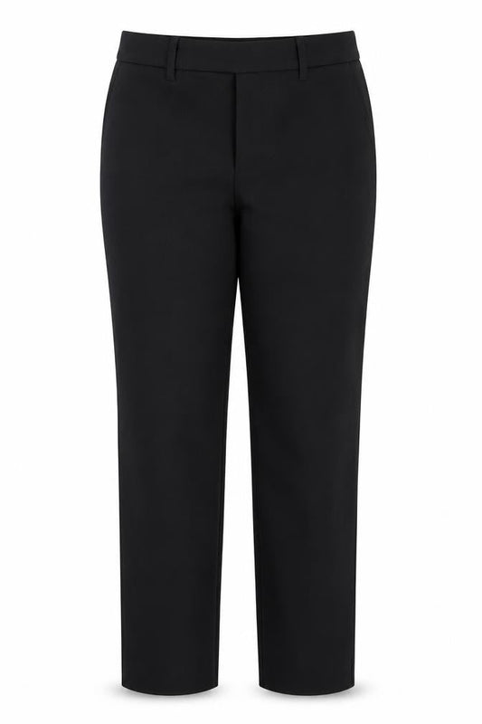 Front view of Zara Woman Black Slim Fit Tailored Trousers, size 12