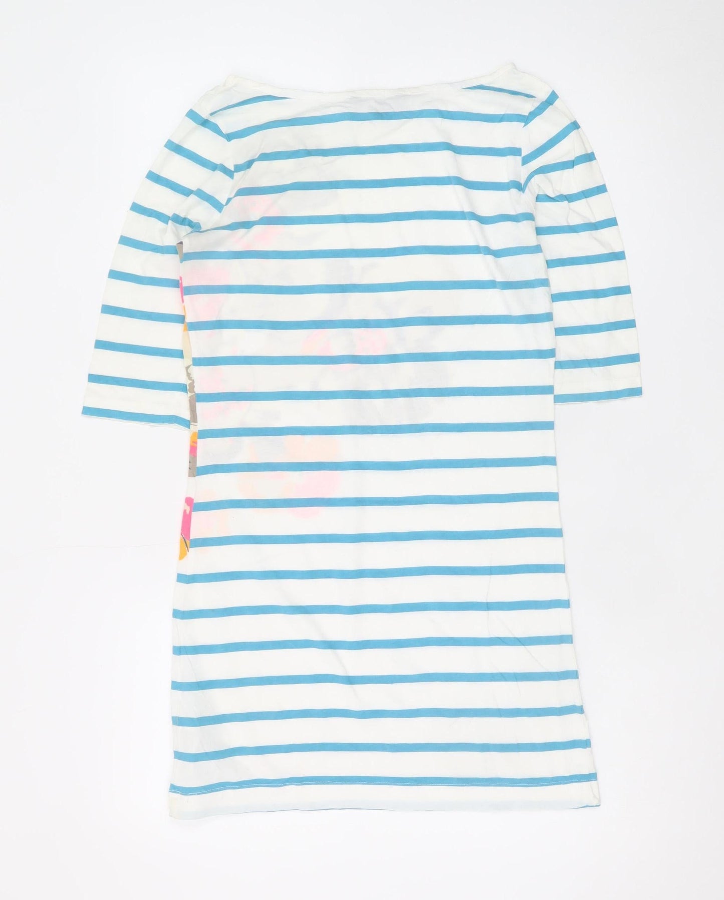 French Connection Women’s Multicoloured Cotton Striped Shift Dress Size 10