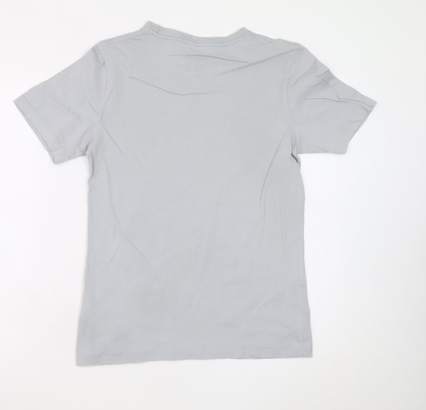 Jordan Boys Grey 12-13 Years Sports Graphic Cotton T-Shirt