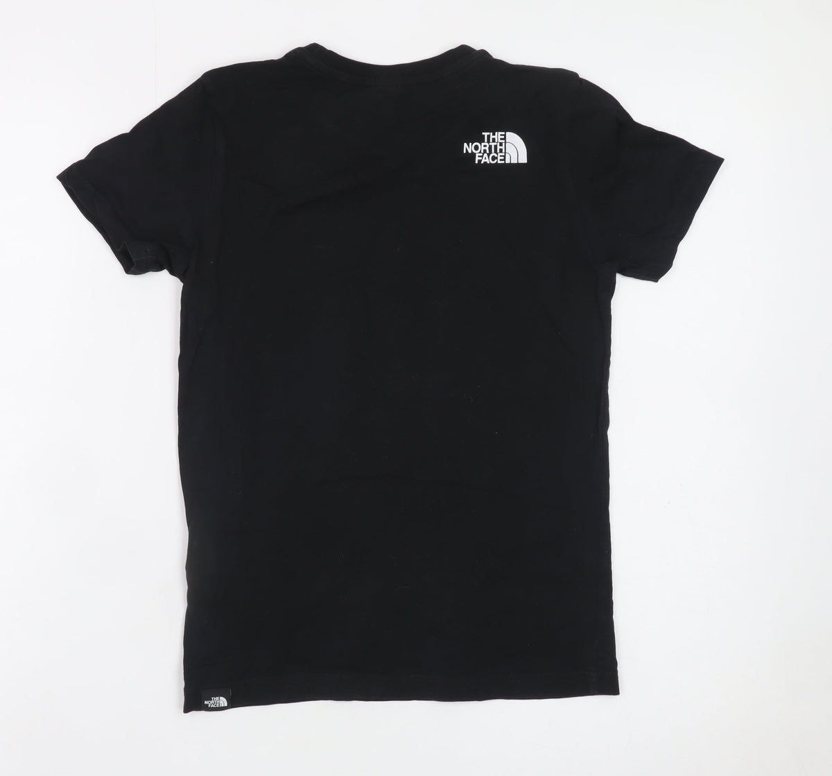The North Face Boys Black Cotton Graphic T-Shirt L Youth Outdoor Casual