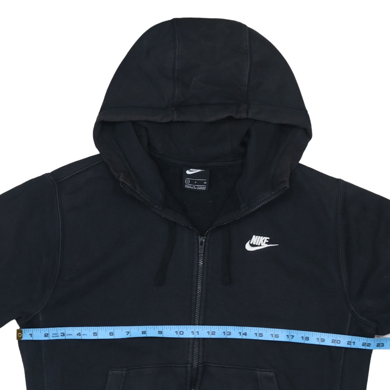 Nike Men's Black Full Zip Hoodie Sweatshirt Size S