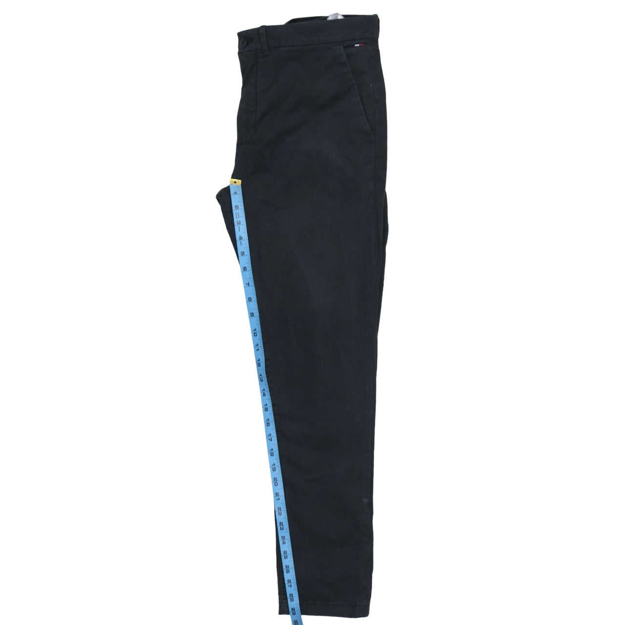 Tommy Jeans Men's Black Slim Fit Chino Trousers Size 34/32