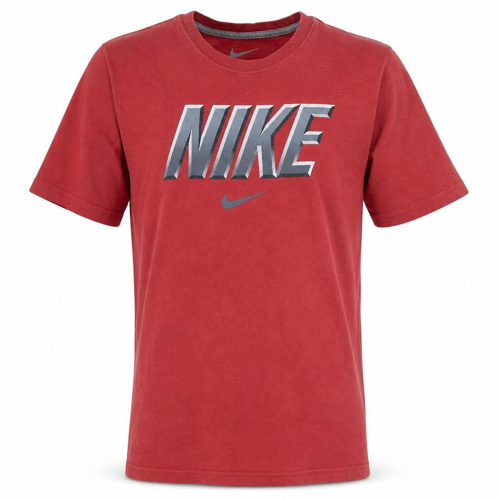 Nike Teens Red Short Sleeve Crew Neck Graphic T-Shirt L