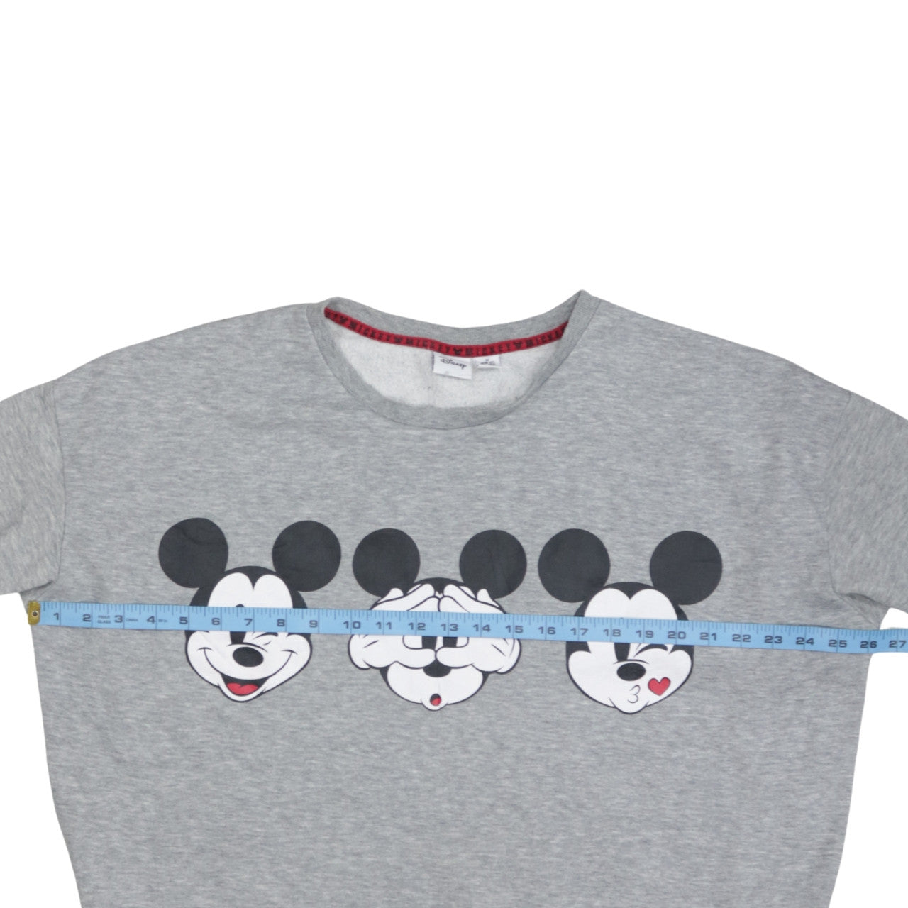 Disney Women's Grey Mickey Mouse Pullover Sweatshirt Size M