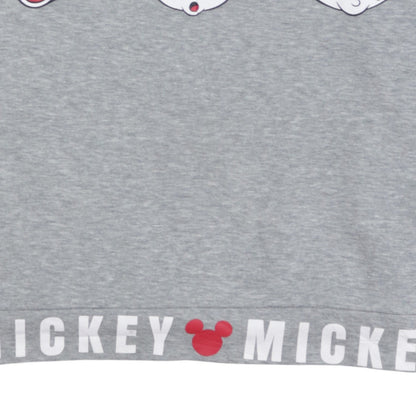 Additional view of Disney Women's Grey Mickey Mouse Pullover Sweatshirt, size M
