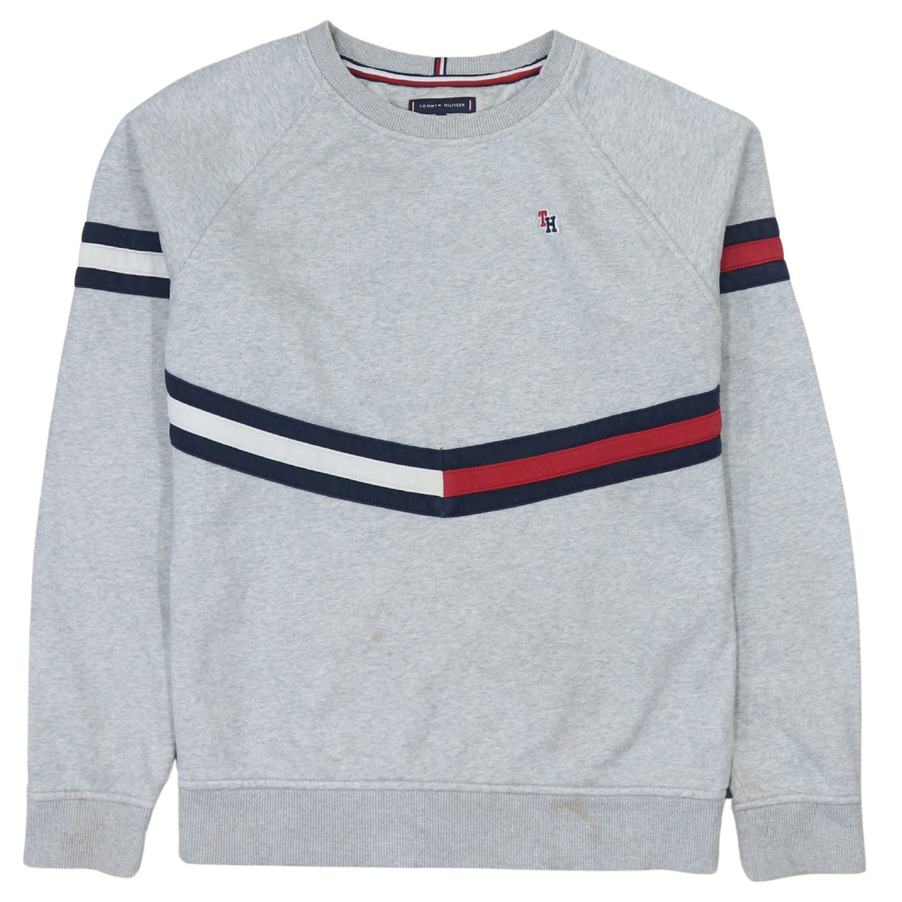 Tommy Hilfiger Boys Grey 16 Years Pullover Sweatshirt with Logo Trim