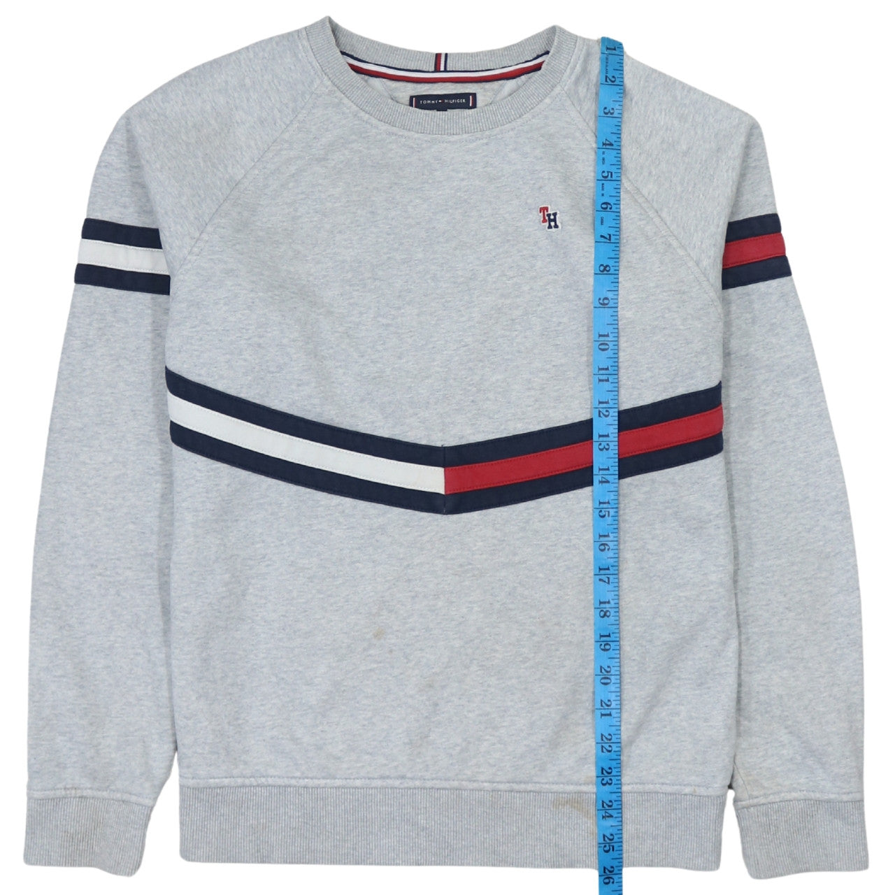 Tommy Hilfiger Boys Grey 16 Years Pullover Sweatshirt with Logo Trim
